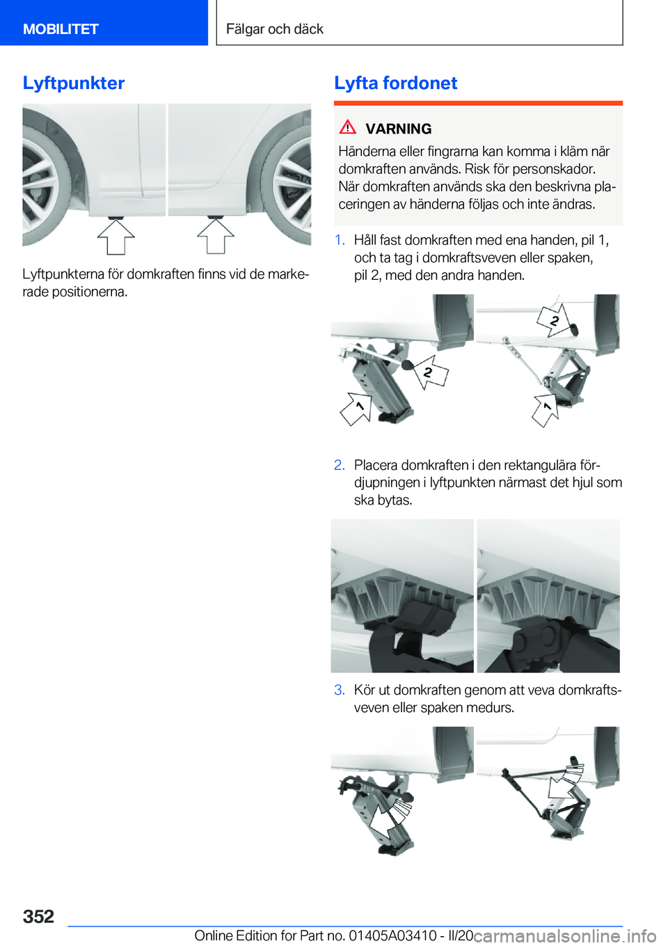 BMW X6 M 2020  InstruktionsbÖcker (in Swedish) �L�y�f�t�p�u�n�k�t�e�r
�L�y�f�t�p�u�n�k�t�e�r�n�a��f�