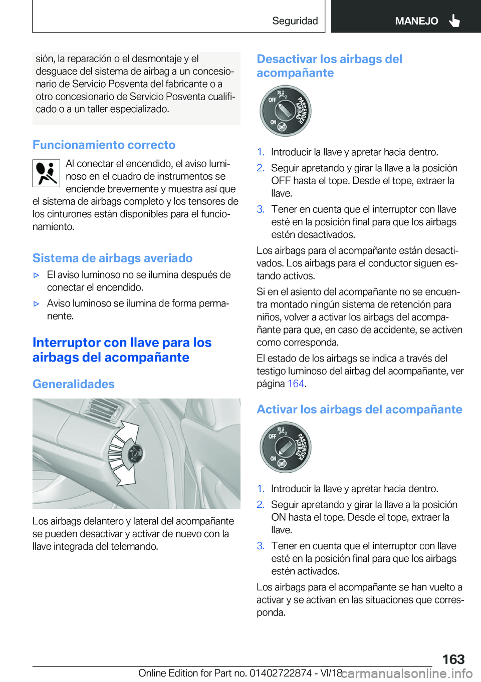 BMW X6 M 2019  Manuales de Empleo (in Spanish) �s�i�