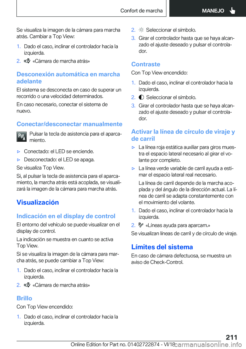 BMW X6 M 2019  Manuales de Empleo (in Spanish) �S�e��v�i�s�u�a�l�i�z�a��l�a��i�m�a�g�e�n��d�e��l�a��c�