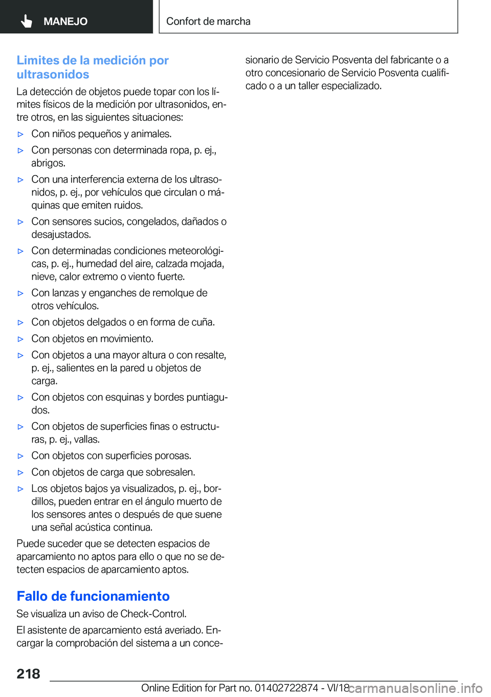 BMW X6 M 2019  Manuales de Empleo (in Spanish) �L�i�m�i�t�e�s��d�e��l�a��m�e�d�i�c�i�