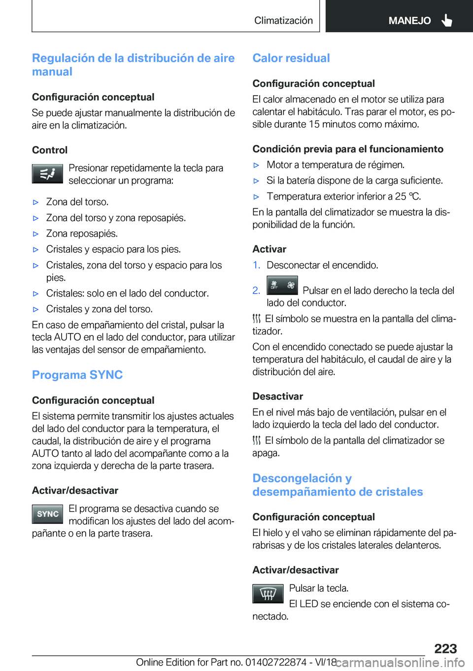 BMW X6 M 2019  Manuales de Empleo (in Spanish) �R�e�g�u�l�a�c�i�