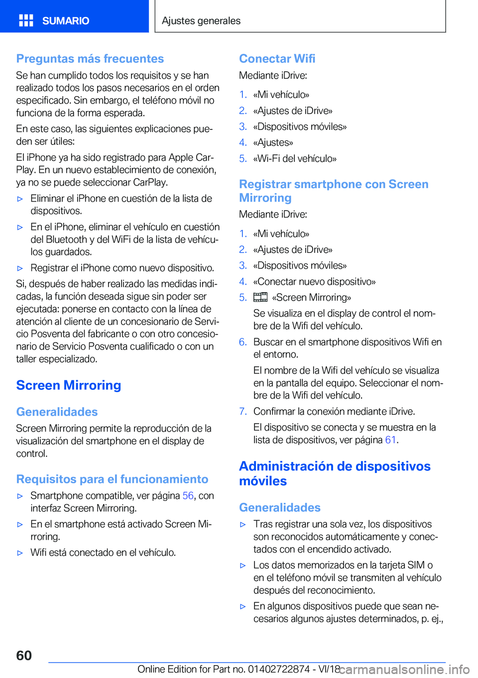 BMW X6 M 2019  Manuales de Empleo (in Spanish) �P�r�e�g�u�n�t�a�s��m�