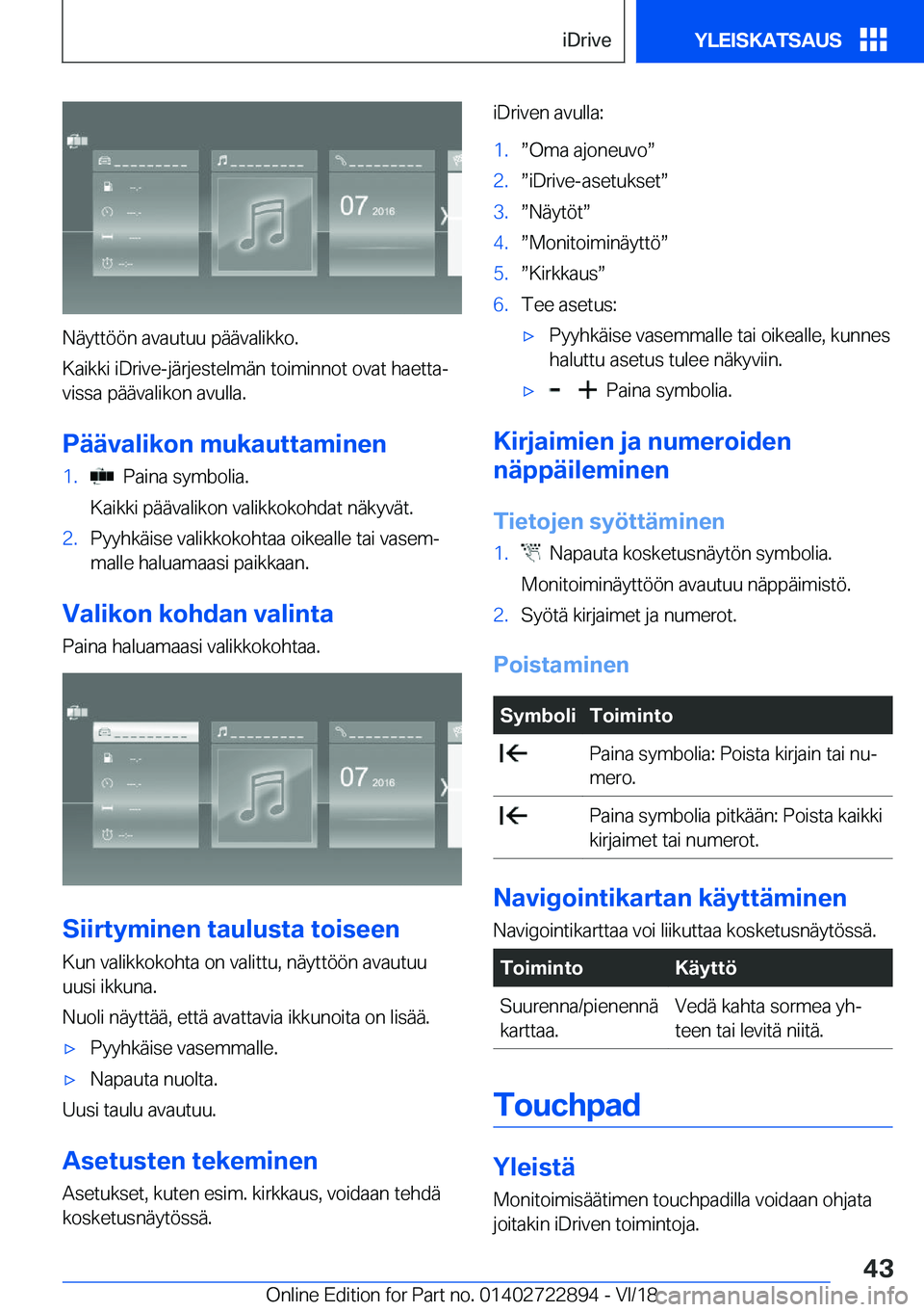 BMW X6 M 2019  Omistajan Käsikirja (in Finnish) �N�