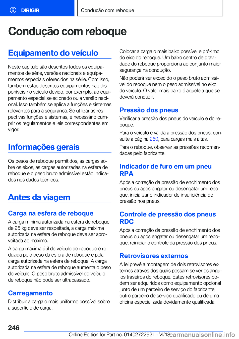 BMW X6 M 2019  Manual do condutor (in Portuguese) �C�o�n�d�u�