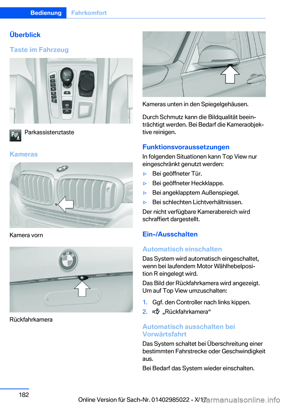 BMW X6 M 2018  Betriebsanleitungen (in German) �