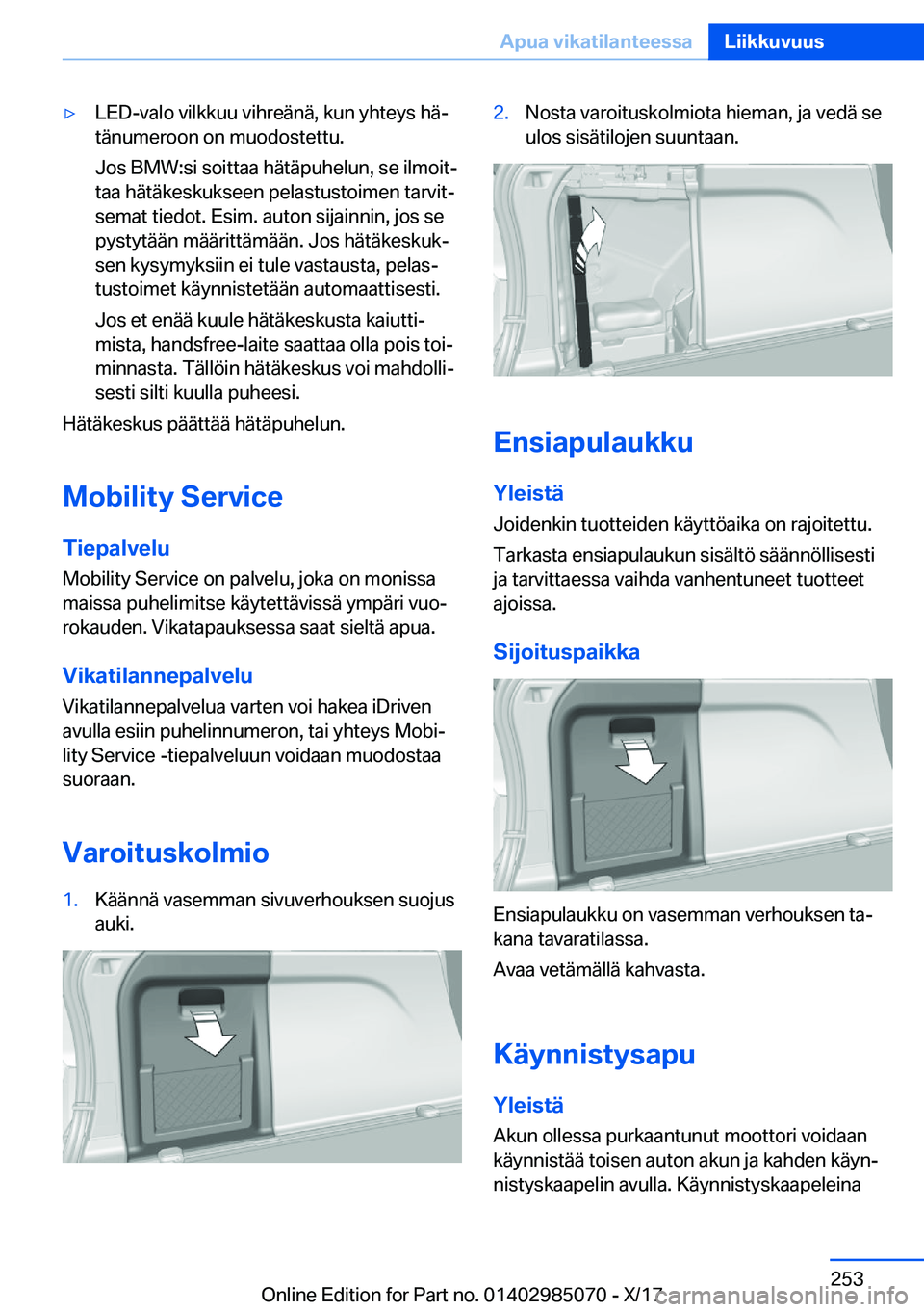 BMW X6 M 2018  Omistajan Käsikirja (in Finnish) 'y�L�E�D�-�v�a�l�o� �v�i�l�k�k�u�u� �v�i�h�r�e�