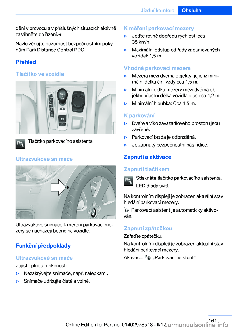 BMW X6 M 2017  Návod na použití (in Czech) �d�ě�n�