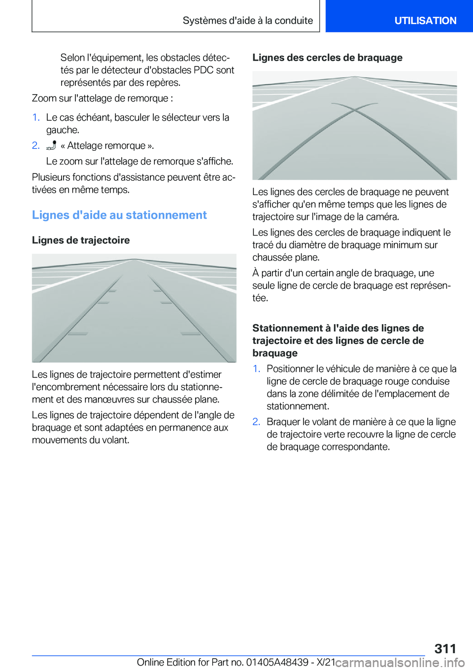 BMW X7 2022  Notices Demploi (in French) �S�e�l�o�n��l�'�é�q�u�i�p�e�m�e�n�t�,��l�e�s��o�b�s�t�a�c�l�e�s��d�é�t�e�cj�t�é�s��p�a�r��l�e��d�é�t�e�c�t�e�u�r��d�'�o�b�s�t�a�c�l�e�s��P�D�C��s�o�n�t
�r�e�p�r�é�s�e�n�t�é�s�