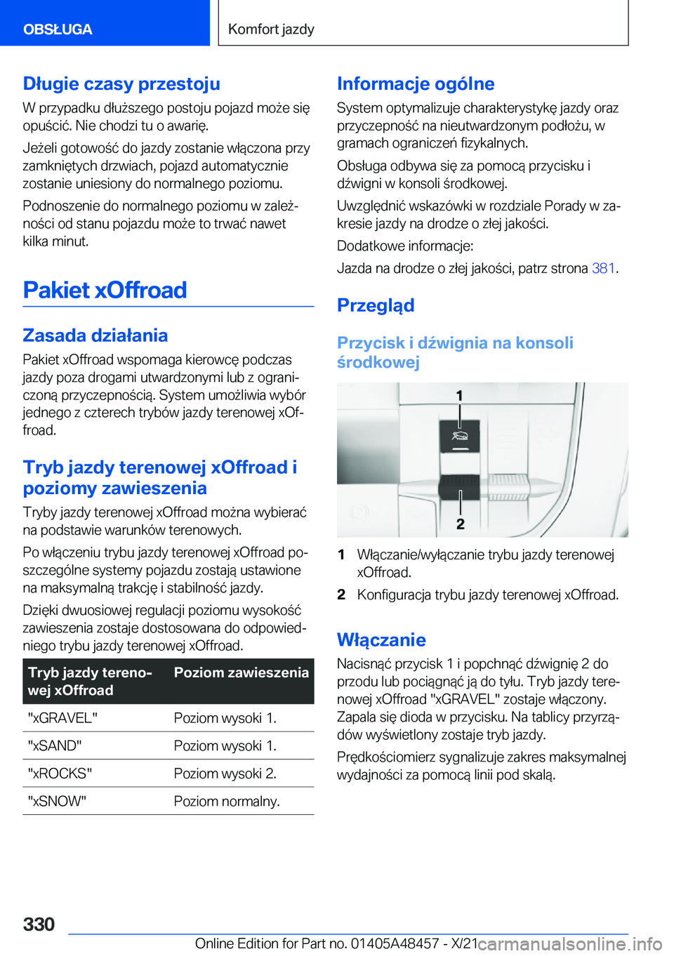 BMW X7 2022  Instrukcja obsługi (in Polish) �D�ł�u�g�i�e��c�z�a�s�y��p�r�z�e�s�t�o�j�u�W��p�r�z�y�p�a�d�k�u��d�ł�u9�s�z�e�g�o��p�o�s�t�o�j�u��p�o�j�a�z�d��m�o9�e��s�i�