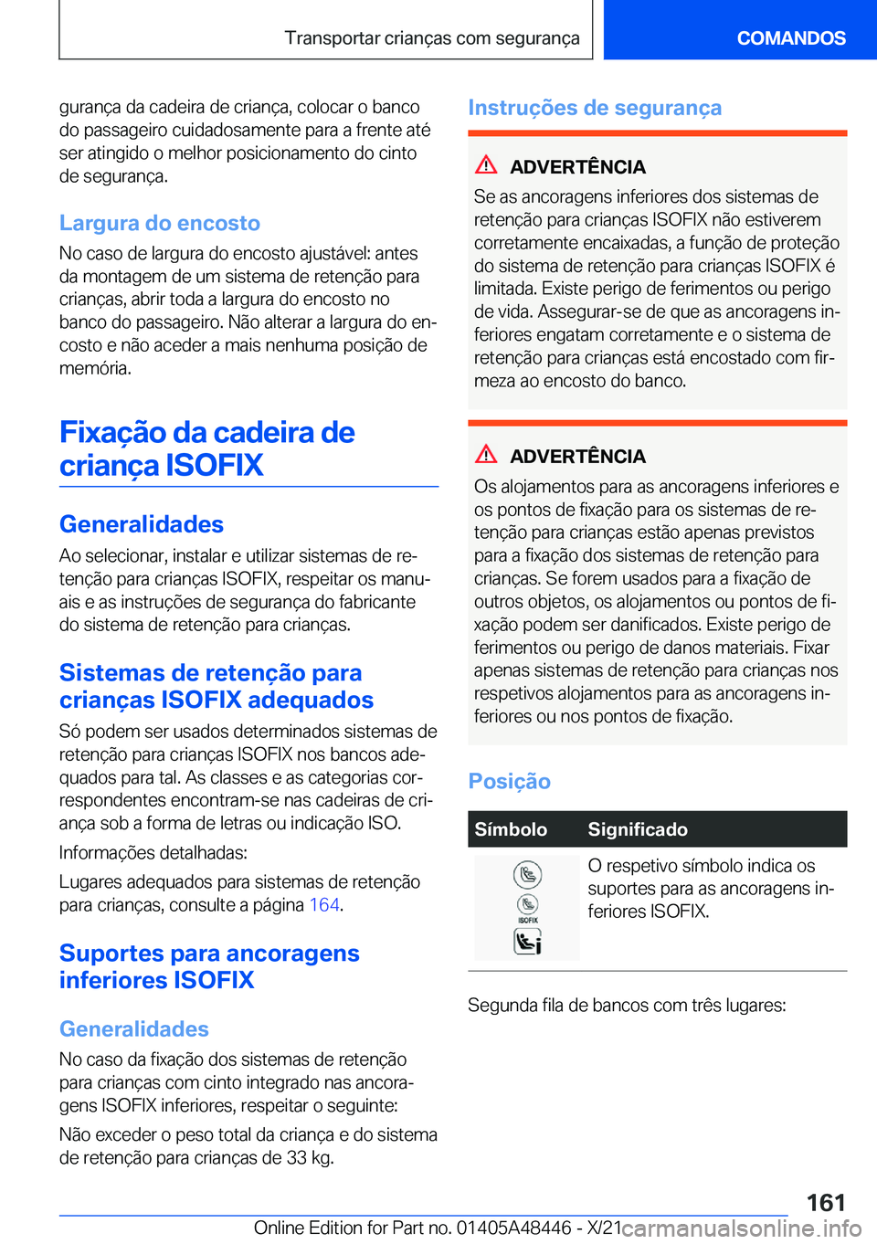 BMW X7 2022  Manual do condutor (in Portuguese) �g�u�r�a�n�