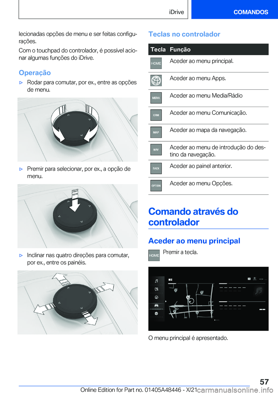 BMW X7 2022  Manual do condutor (in Portuguese) �l�e�c�i�o�n�a�d�a�s��o�p�