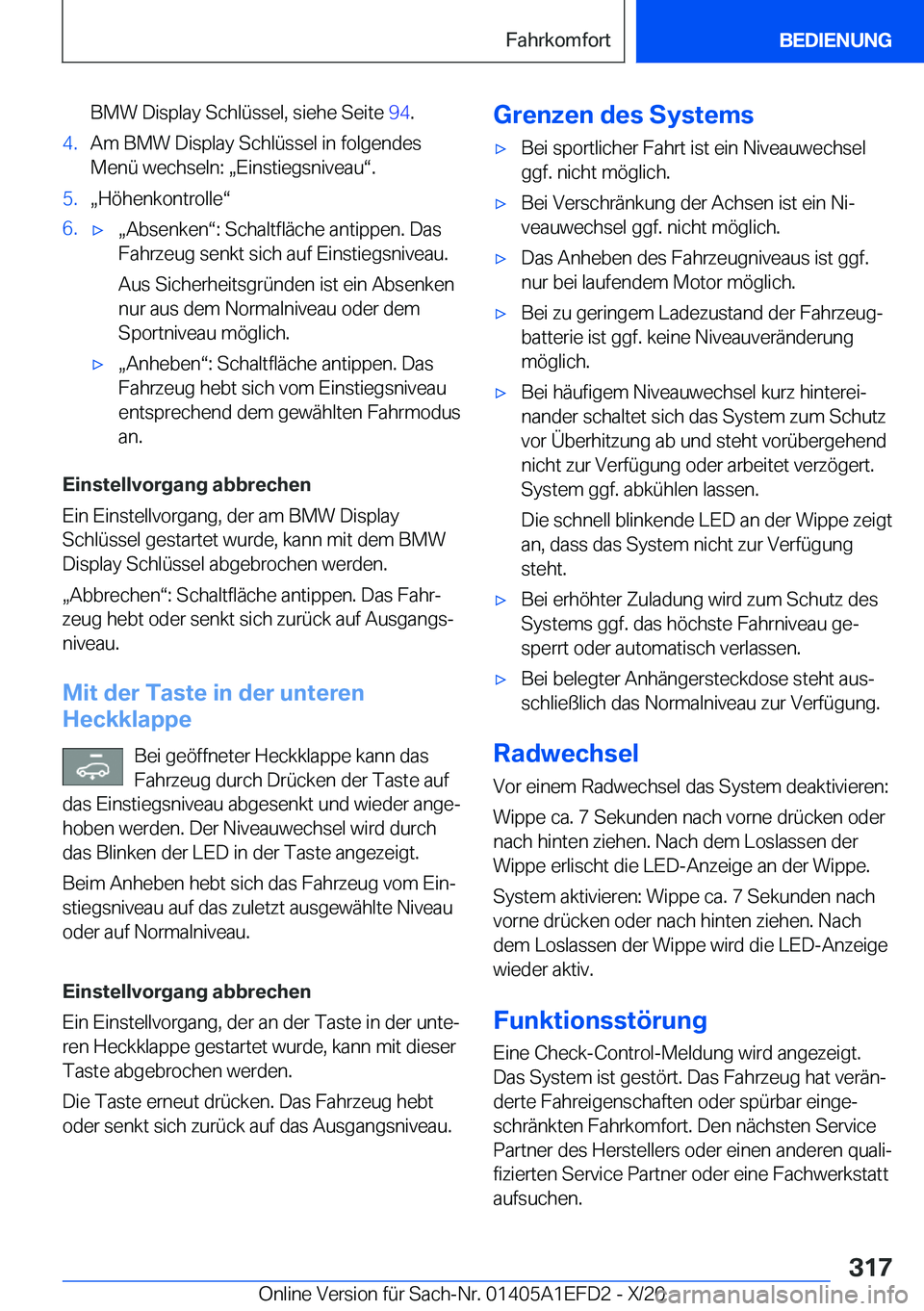 BMW X7 2021  Betriebsanleitungen (in German) �B�M�W��D�i�s�p�l�a�y��S�c�h�l�