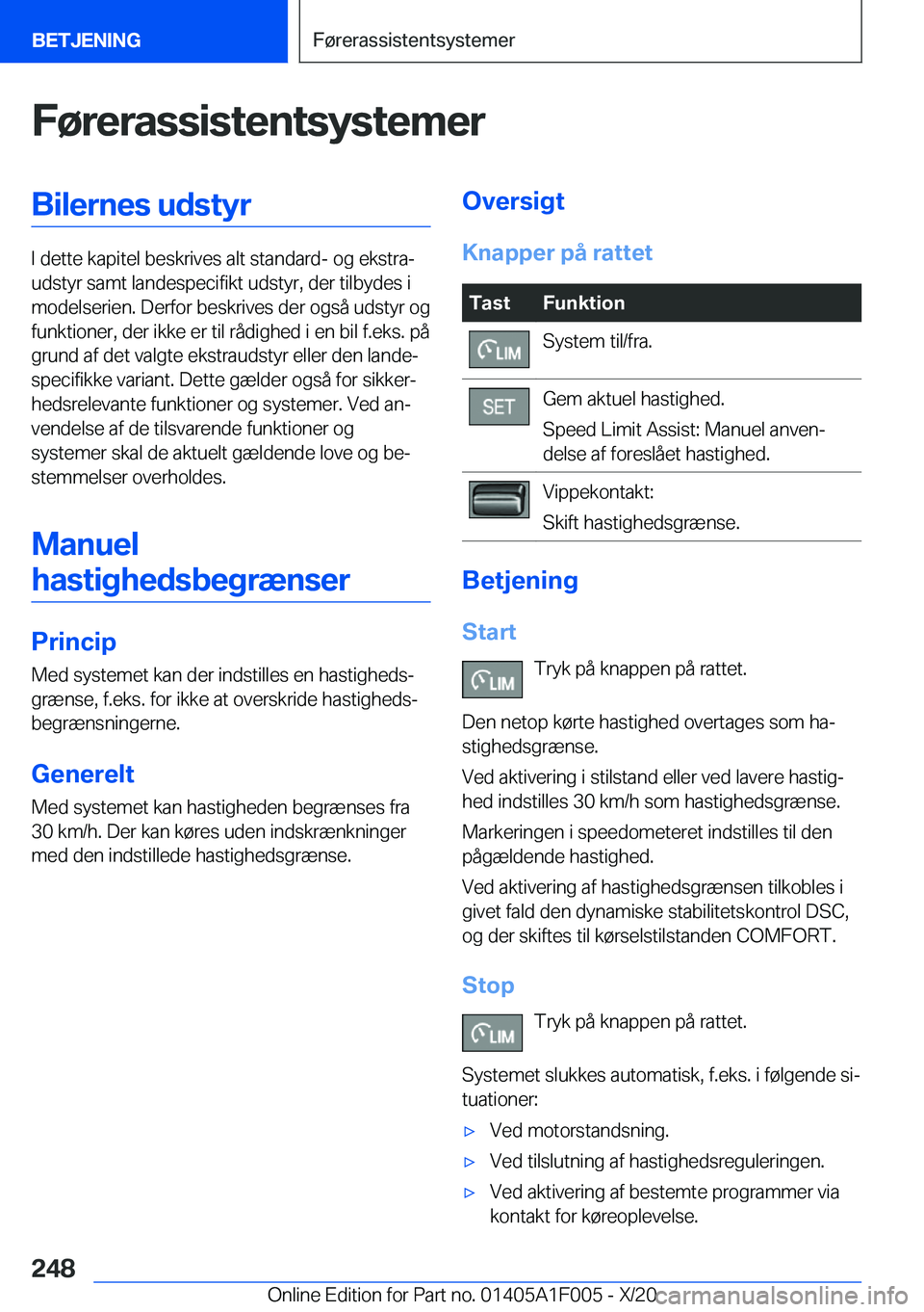 BMW X7 2021  InstruktionsbØger (in Danish) �F�