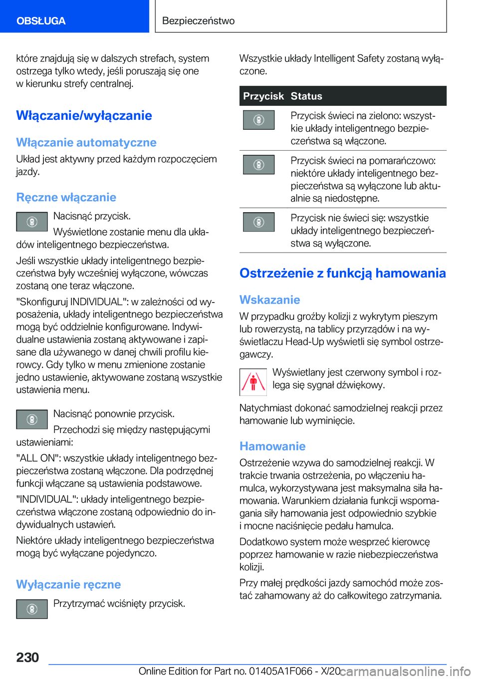 BMW X7 2021  Instrukcja obsługi (in Polish) �k�t�