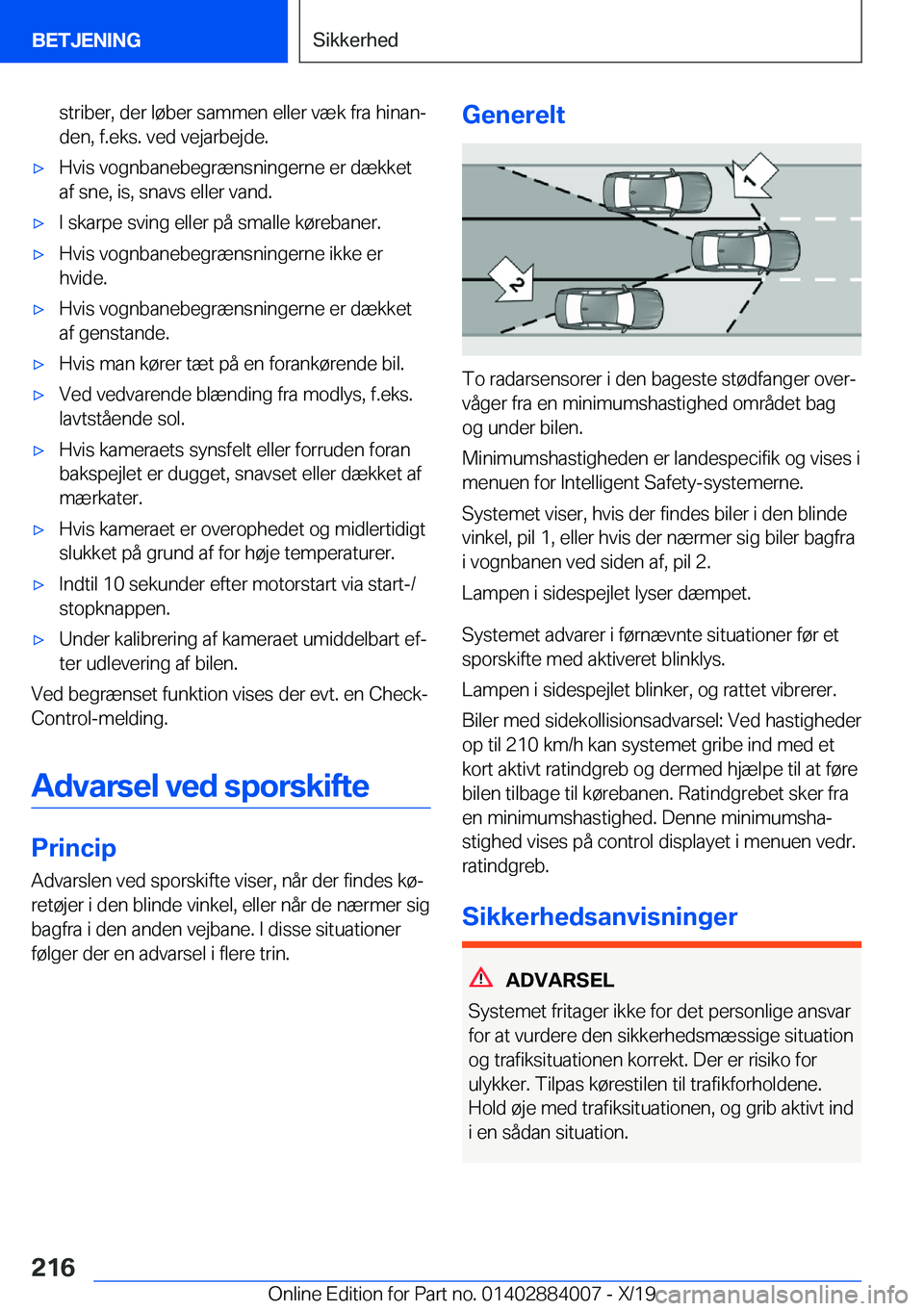 BMW X7 2020  InstruktionsbØger (in Danish) �s�t�r�i�b�e�r�,��d�e�r��l�