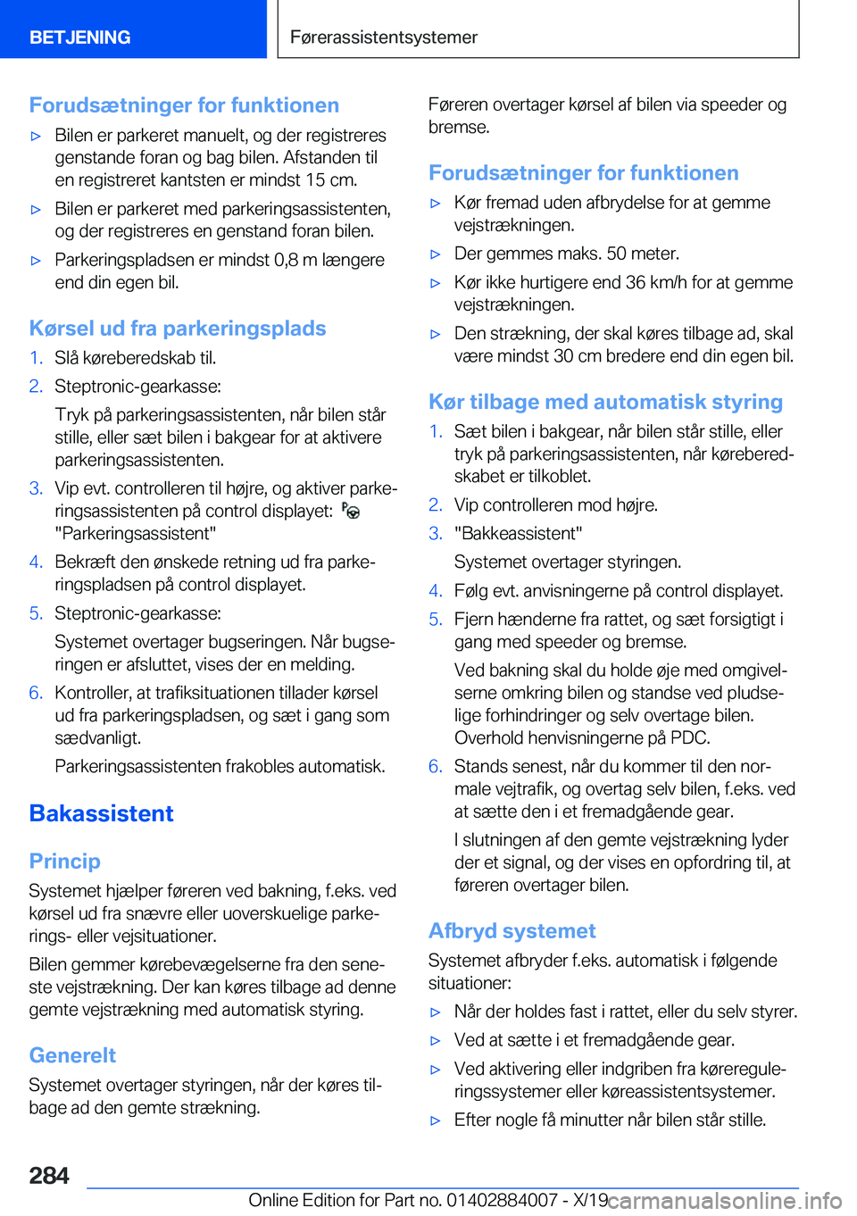 BMW X7 2020  InstruktionsbØger (in Danish) �F�o�r�u�d�s�æ�t�n�i�n�g�e�r��f�o�r��f�u�n�k�t�i�o�n�e�n'x�B�i�l�e�n��e�r��p�a�r�k�e�r�e�t��m�a�n�u�e�l�t�,��o�g��d�e�r��r�e�g�i�s�t�r�e�r�e�s�g�e�n�s�t�a�n�d�e��f�o�r�a�n��o�g��b�a�g�