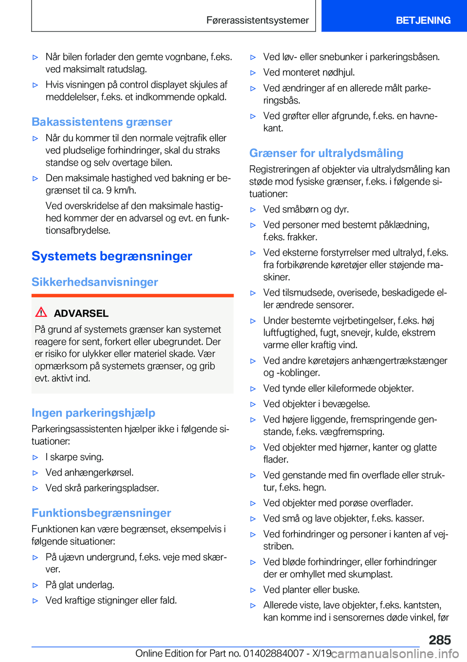 BMW X7 2020  InstruktionsbØger (in Danish) 'x�N�å�r��b�i�l�e�n��f�o�r�l�a�d�e�r��d�e�n��g�e�m�t�e��v�o�g�n�b�a�n�e�,��f�.�e�k�s�.�v�e�d��m�a�k�s�i�m�a�l�t��r�a�t�u�d�s�l�a�g�.'x�H�v�i�s��v�i�s�n�i�n�g�e�n��p�å��c�o�n�t�r�o