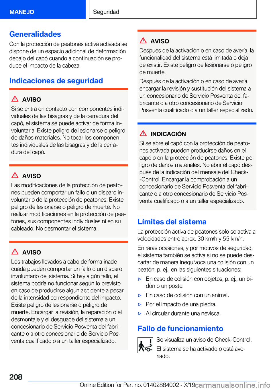 BMW X7 2020  Manuales de Empleo (in Spanish) �G�e�n�e�r�a�l�i�d�a�d�e�s
�C�o�n��l�a��p�r�o�t�e�c�c�i�