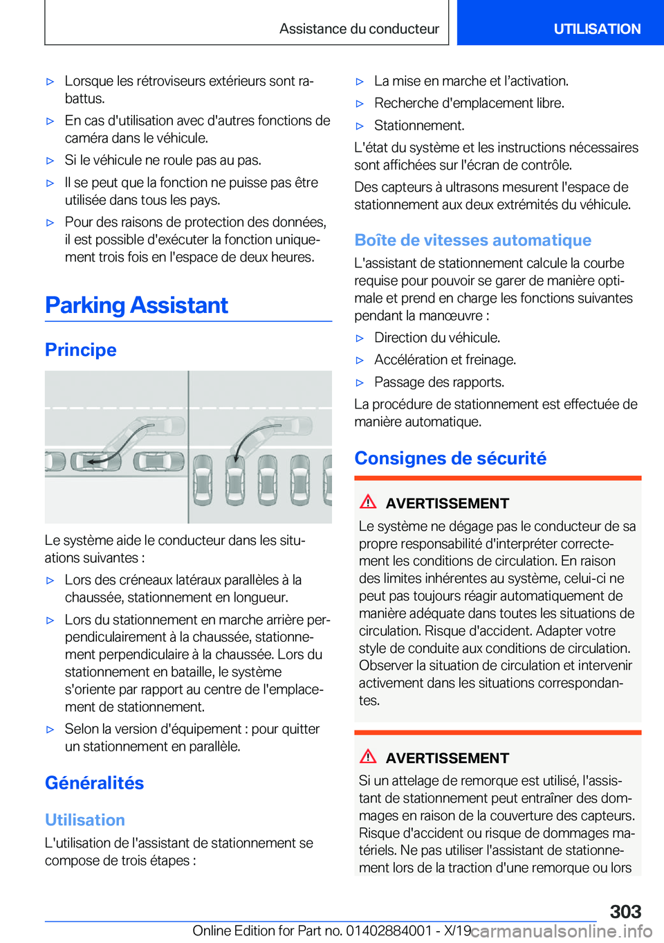 BMW X7 2020  Notices Demploi (in French) 'x�L�o�r�s�q�u�e��l�e�s��r�é�t�r�o�v�i�s�e�u�r�s��e�x�t�é�r�i�e�u�r�s��s�o�n�t��r�aj
�b�a�t�t�u�s�.'x�E�n��c�a�s��d�'�u�t�i�l�i�s�a�t�i�o�n��a�v�e�c��d�'�a�u�t�r�e�s��f�o�