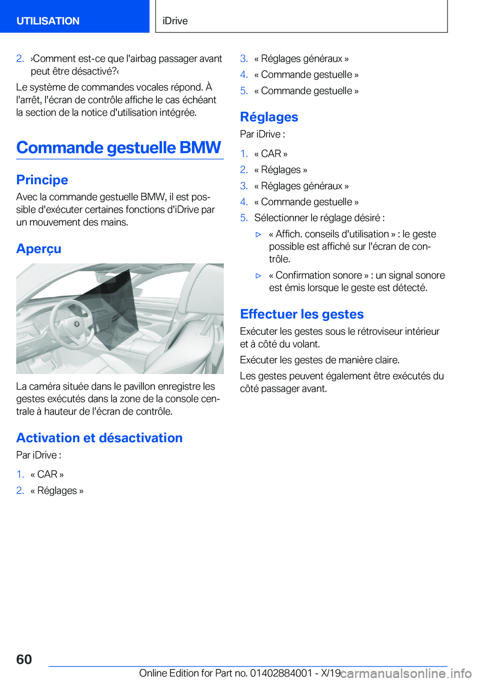 BMW X7 2020  Notices Demploi (in French) �2�.