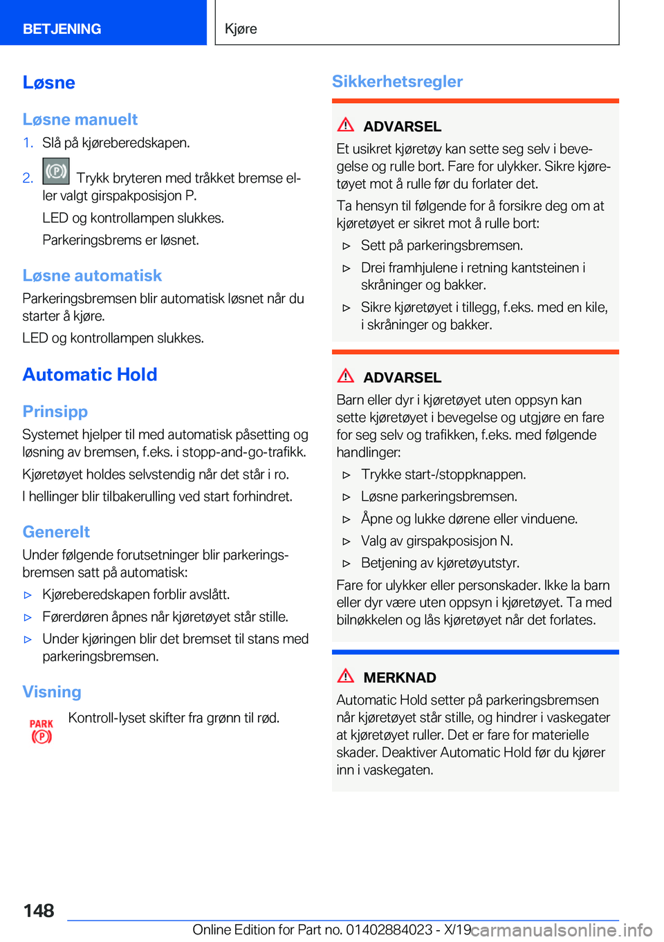 BMW X7 2020  InstruksjonsbØker (in Norwegian) �L�