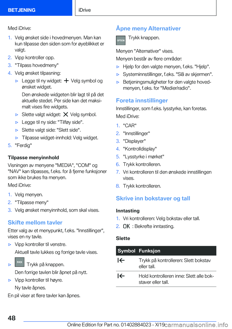 BMW X7 2020  InstruksjonsbØker (in Norwegian) �M�e�d��i�D�r�i�v�e�:�1�.�V�e�l�g��