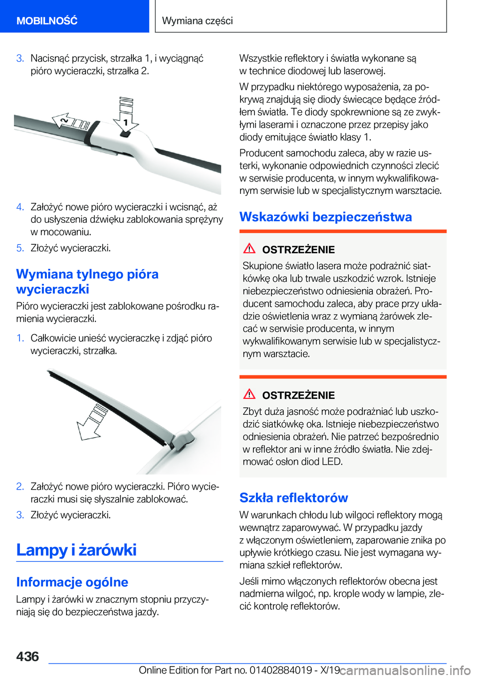 BMW X7 2020  Instrukcja obsługi (in Polish) �3�.�N�a�c�i�s�n�