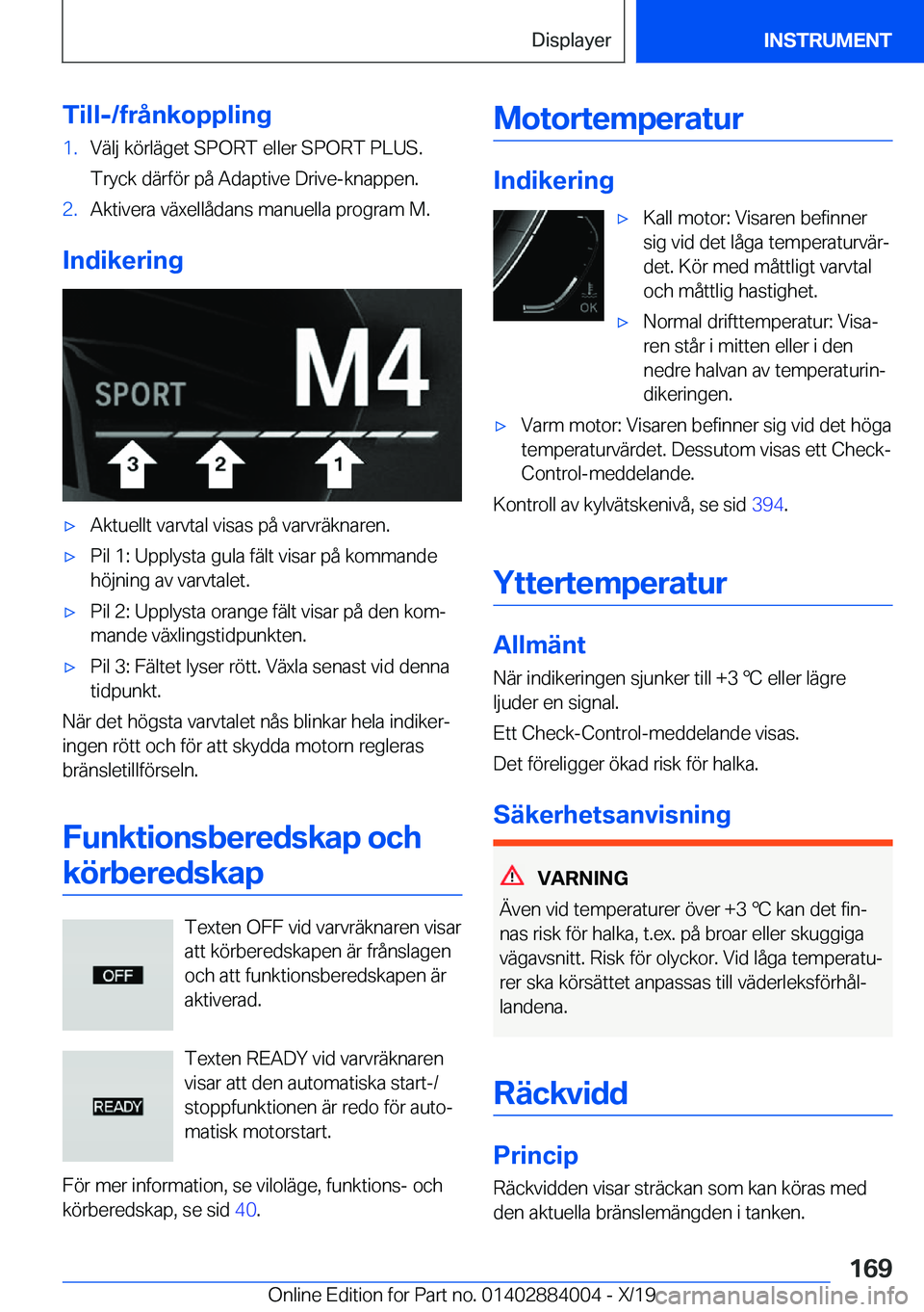 BMW X7 2020  InstruktionsbÖcker (in Swedish) �T�i�l�l�-�/�f�r�å�n�k�o�p�p�l�i�n�g�1�.�V�ä�l�j��k�