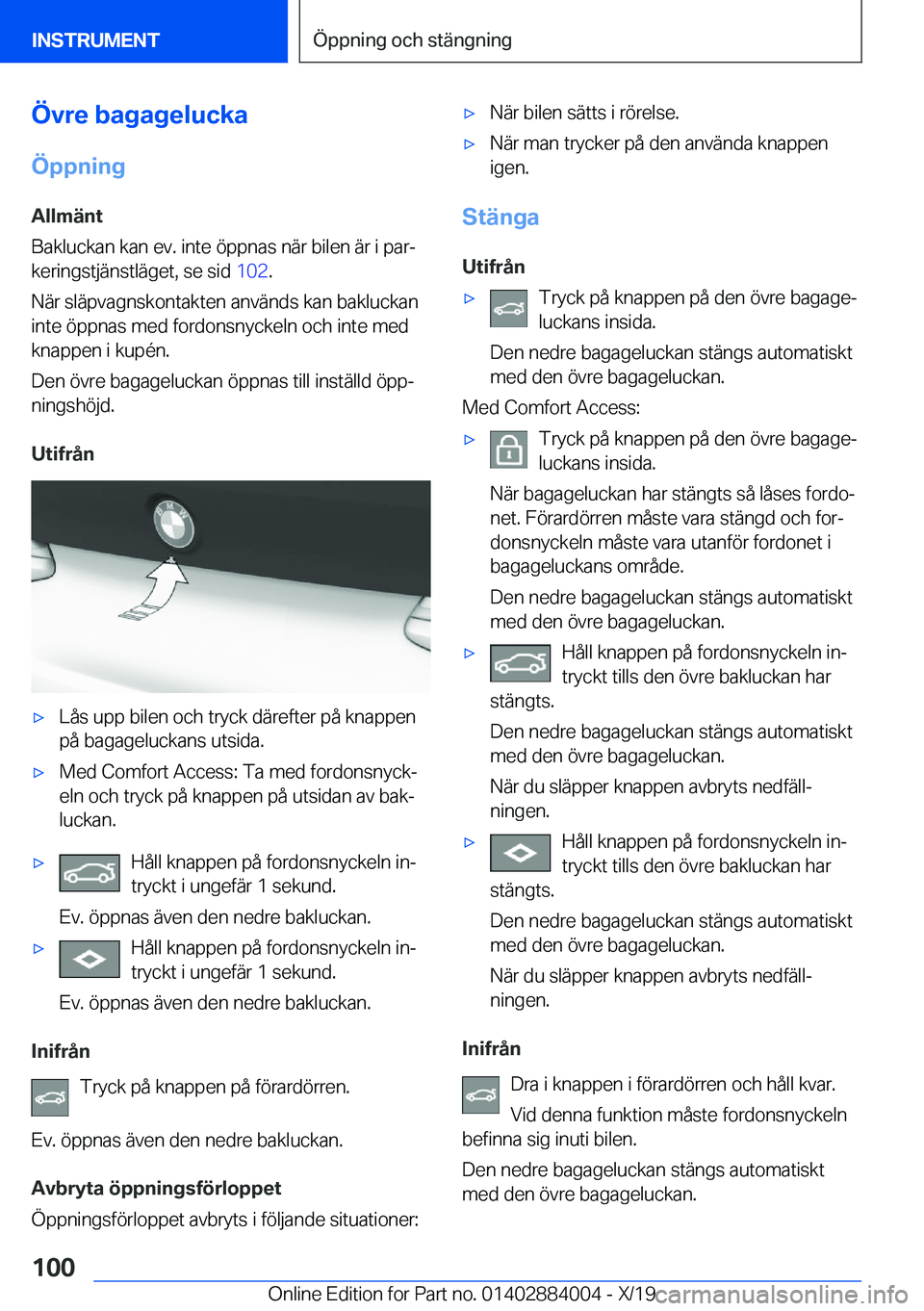 BMW X7 2020  InstruktionsbÖcker (in Swedish) �