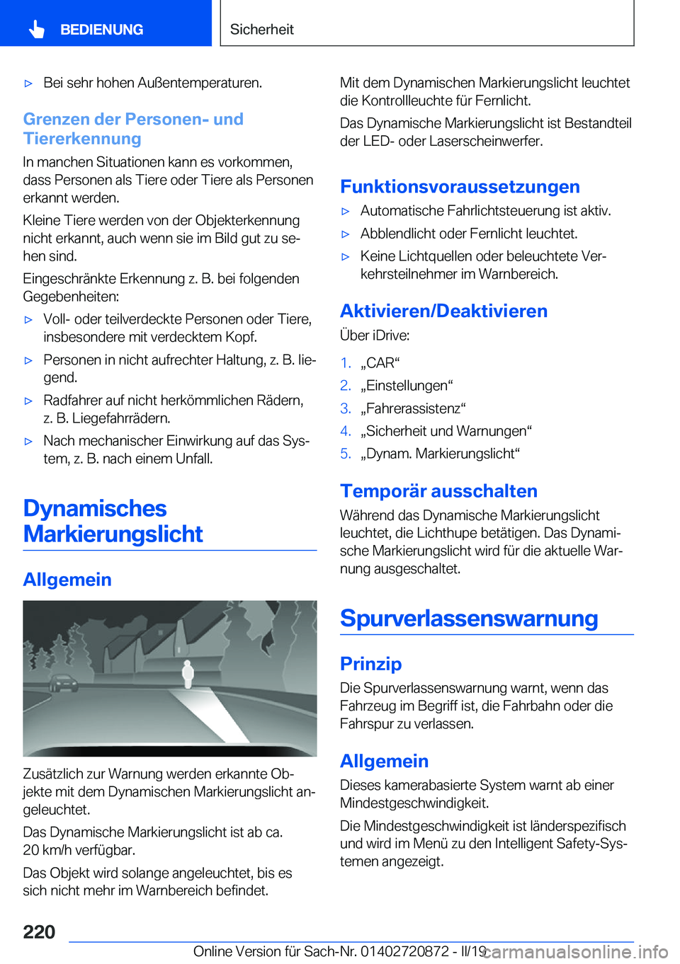 BMW X7 2019  Betriebsanleitungen (in German) x�B�e�i��s�e�h�r��h�o�h�e�n��A�u�