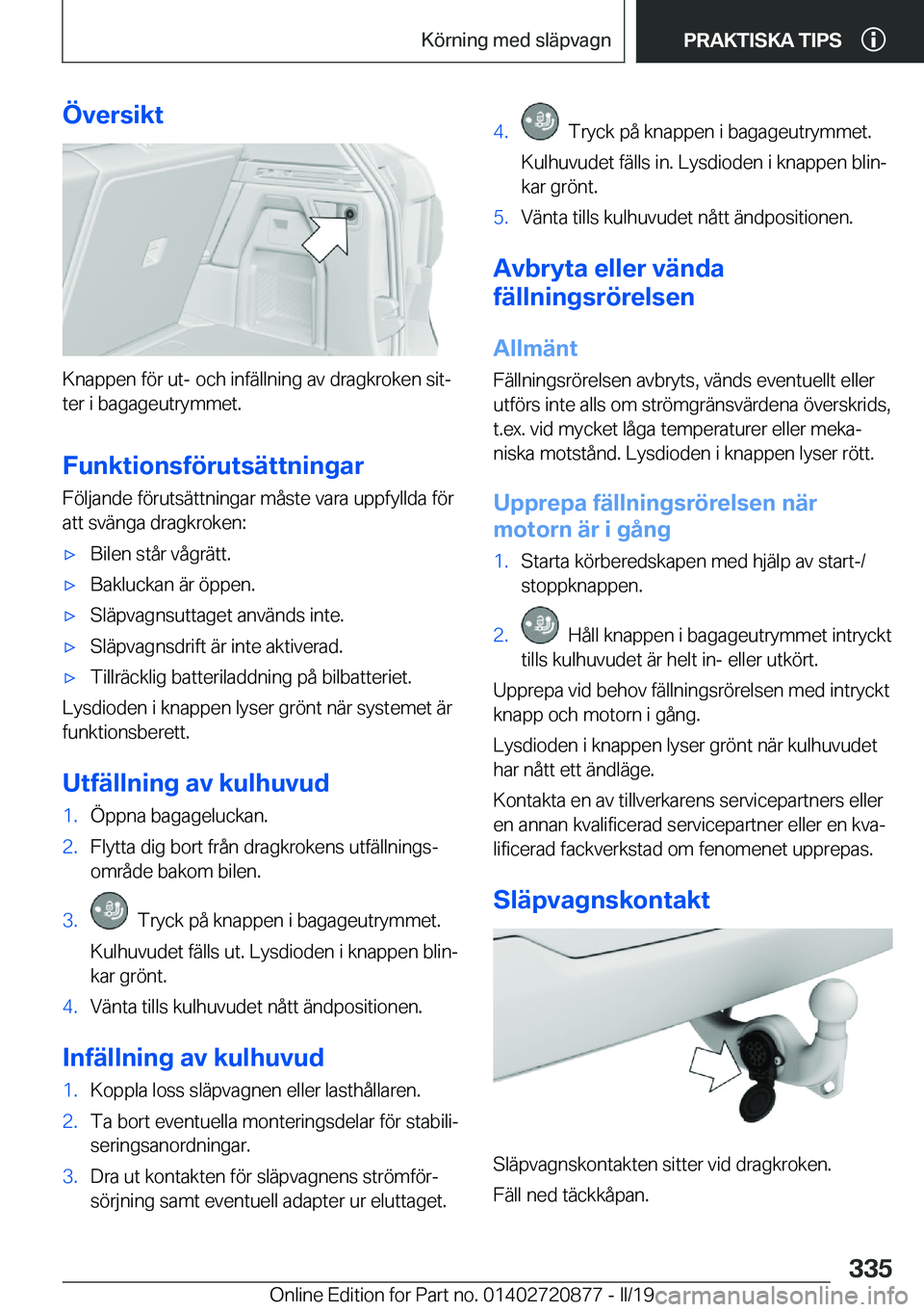 BMW X7 2019  InstruktionsbÖcker (in Swedish) �