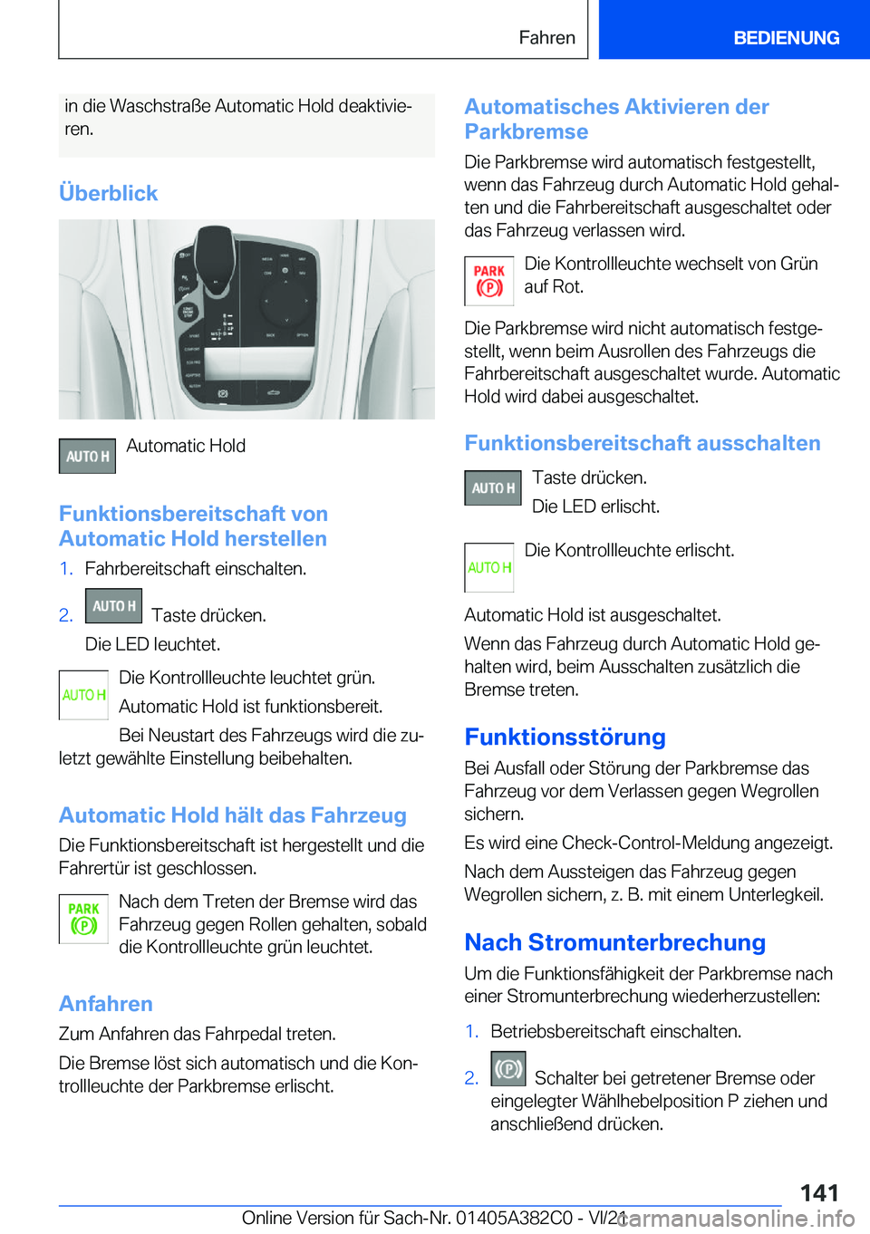 BMW Z4 2022  Betriebsanleitungen (in German) �i�n��d�i�e��W�a�s�c�h�s�t�r�a�