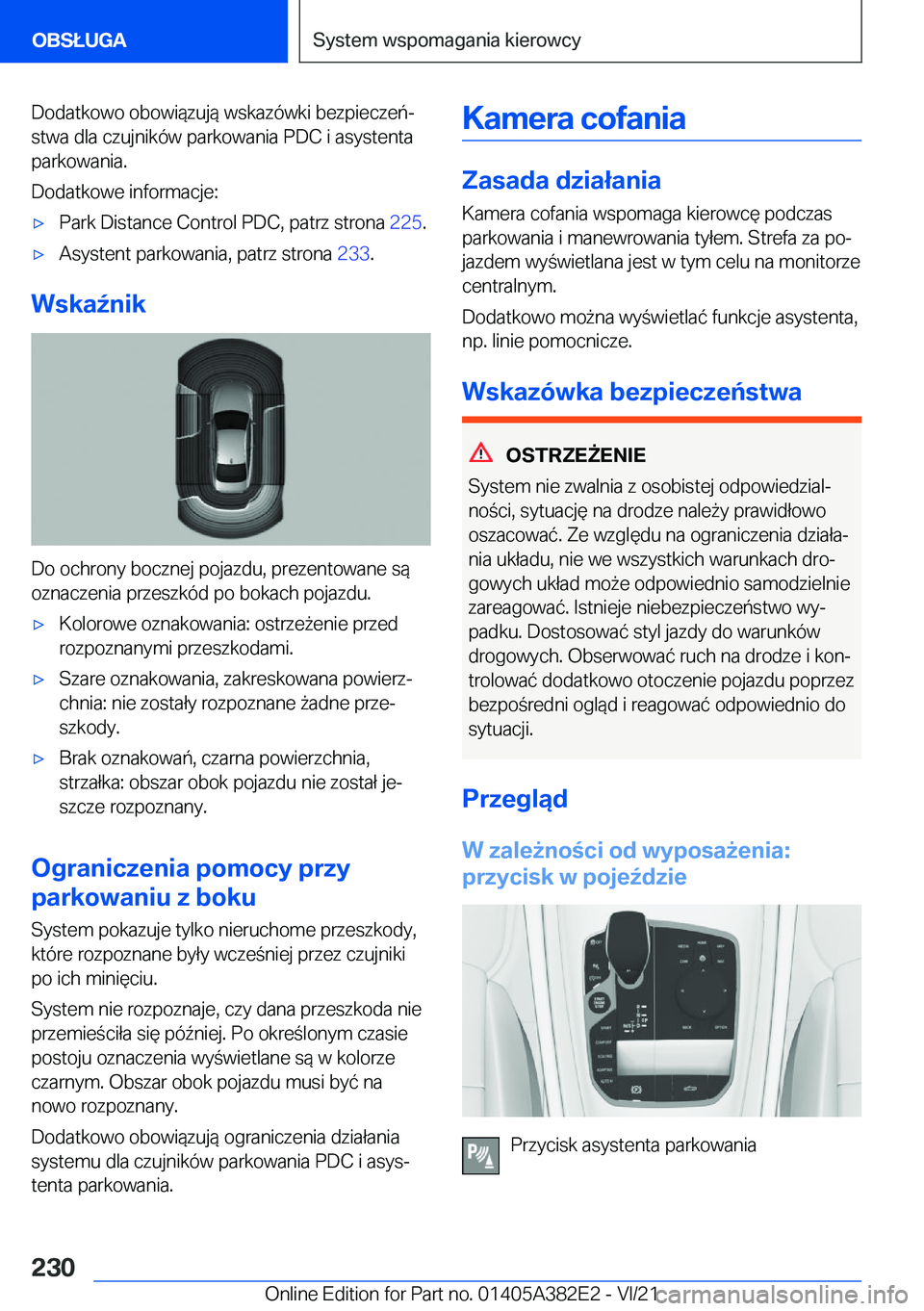 BMW Z4 2022  Instrukcja obsługi (in Polish) �D�o�d�a�t�k�o�w�o��o�b�o�w�i�