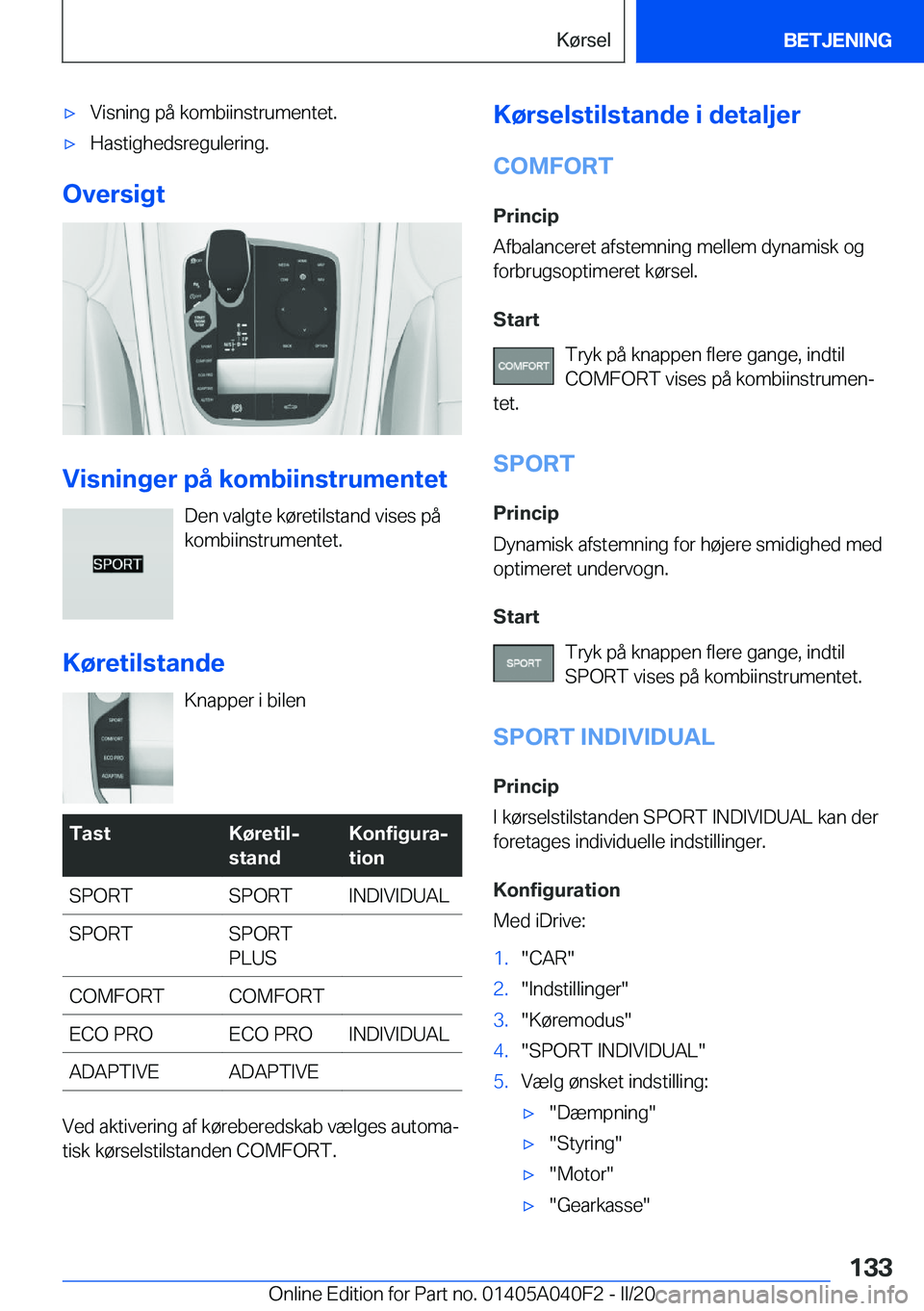 BMW Z4 2020  InstruktionsbØger (in Danish) 'x�V�i�s�n�i�n�g��p�å��k�o�m�b�i�i�n�s�t�r�u�m�e�n�t�e�t�.'x�H�a�s�t�i�g�h�e�d�s�r�e�g�u�l�e�r�i�n�g�.
�O�v�e�r�s�i�g�t
�V�i�s�n�i�n�g�e�r��p�å��k�o�m�b�i�i�n�s�t�r�u�m�e�n�t�e�t�D�e�n�