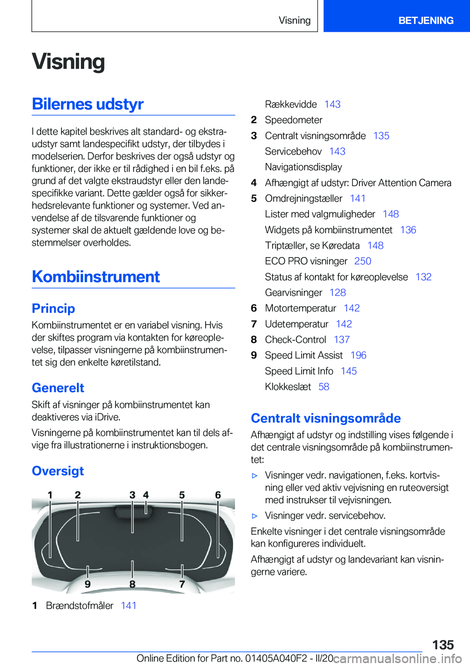 BMW Z4 2020  InstruktionsbØger (in Danish) �V�i�s�n�i�n�g�B�i�l�e�r�n�e�s��u�d�s�t�y�r
�I��d�e�t�t�e��k�a�p�i�t�e�l��b�e�s�k�r�i�v�e�s��a�l�t��s�t�a�n�d�a�r�d�-��o�g��e�k�s�t�r�aj
�u�d�s�t�y�r��s�a�m�t��l�a�n�d�e�s�p�e�c�i�f�i�k�t�