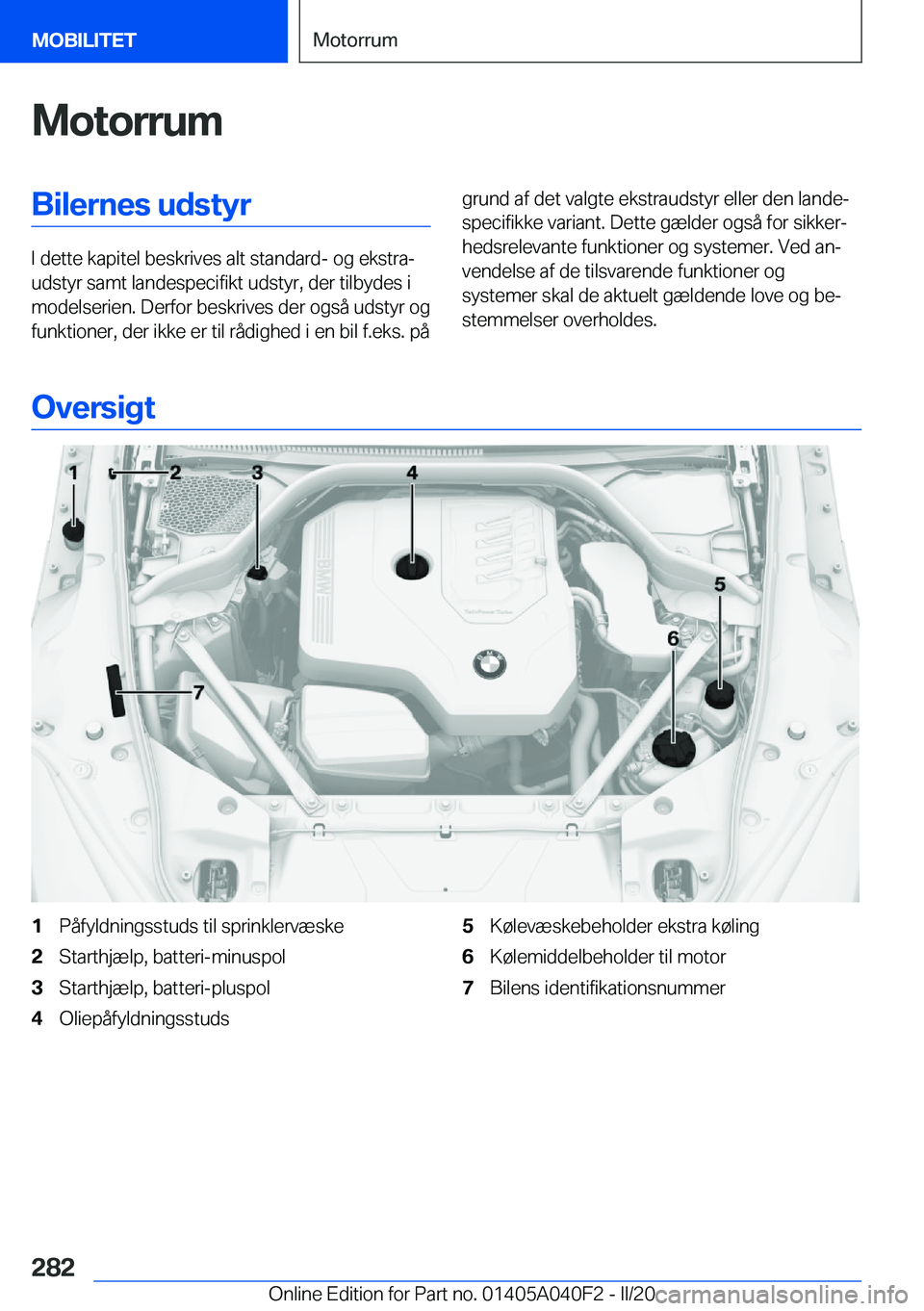 BMW Z4 2020  InstruktionsbØger (in Danish) �M�o�t�o�r�r�u�m�B�i�l�e�r�n�e�s��u�d�s�t�y�r
�I��d�e�t�t�e��k�a�p�i�t�e�l��b�e�s�k�r�i�v�e�s��a�l�t��s�t�a�n�d�a�r�d�-��o�g��e�k�s�t�r�aj
�u�d�s�t�y�r��s�a�m�t��l�a�n�d�e�s�p�e�c�i�f�i�k�t