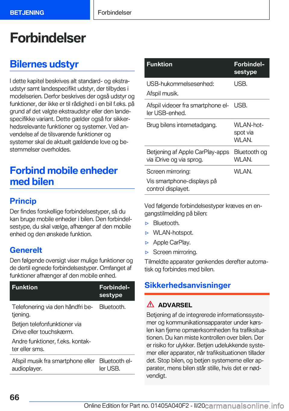 BMW Z4 2020  InstruktionsbØger (in Danish) �F�o�r�b�i�n�d�e�l�s�e�r�B�i�l�e�r�n�e�s��u�d�s�t�y�r
�I��d�e�t�t�e��k�a�p�i�t�e�l��b�e�s�k�r�i�v�e�s��a�l�t��s�t�a�n�d�a�r�d�-��o�g��e�k�s�t�r�aj
�u�d�s�t�y�r��s�a�m�t��l�a�n�d�e�s�p�e�c�i