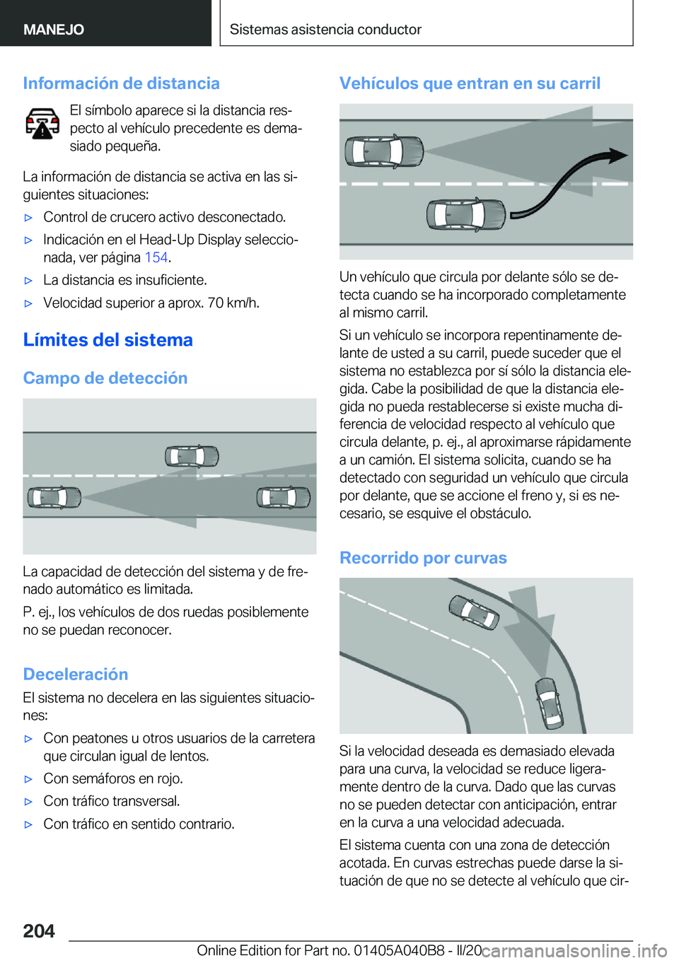 BMW Z4 2020  Manuales de Empleo (in Spanish) �I�n�f�o�r�m�a�c�i�