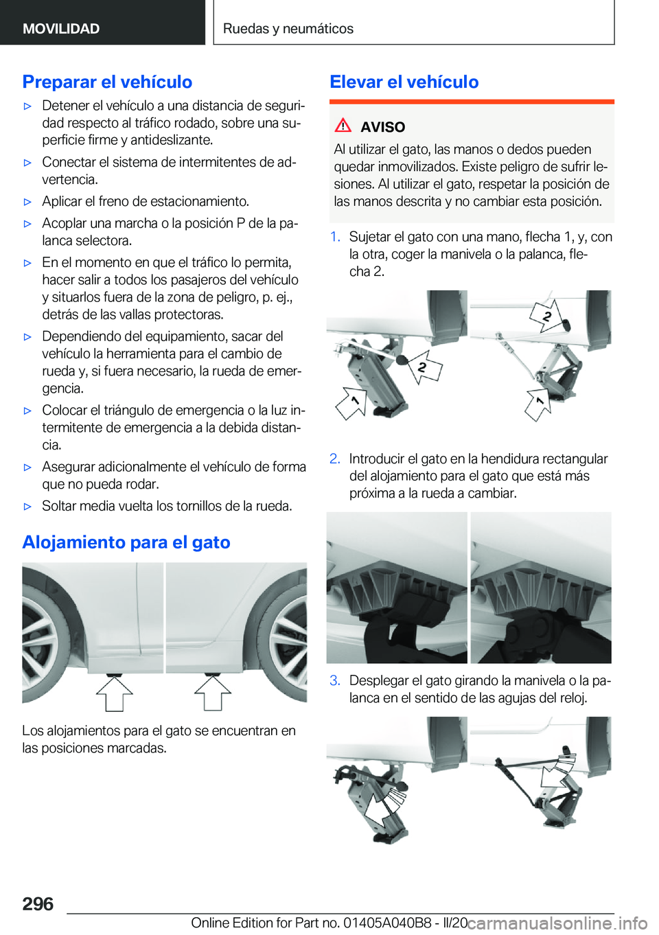 BMW Z4 2020  Manuales de Empleo (in Spanish) �P�r�e�p�a�r�a�r��e�l��v�e�h�