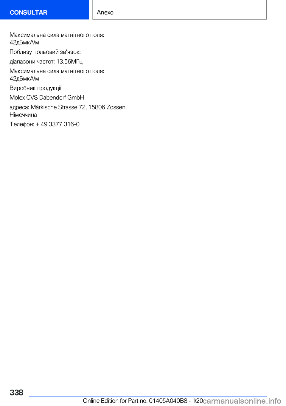 BMW Z4 2020  Manuales de Empleo (in Spanish) 