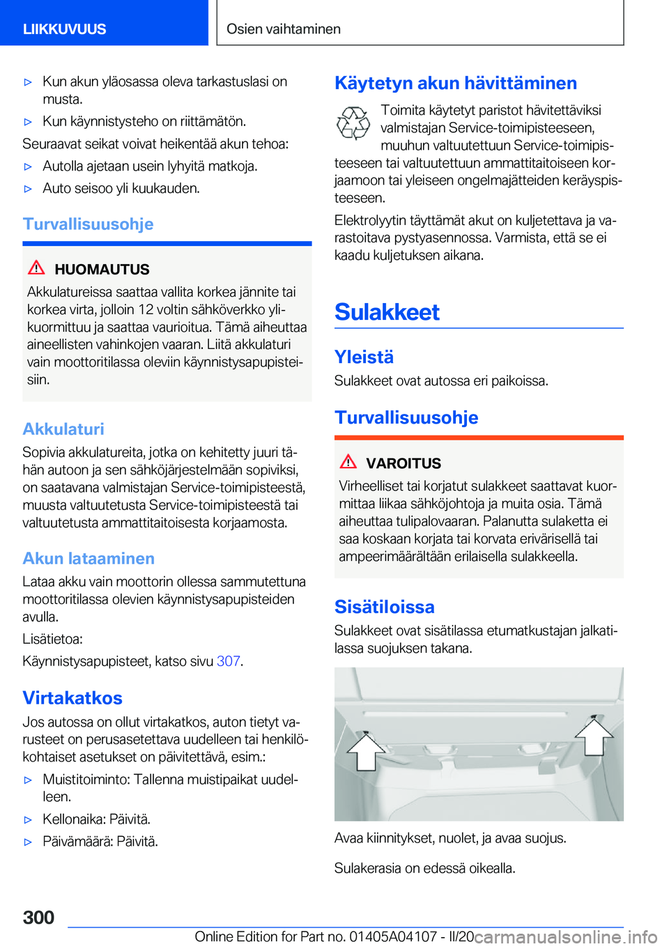 BMW Z4 2020  Omistajan Käsikirja (in Finnish) 'x�K�u�n��a�k�u�n��y�l�