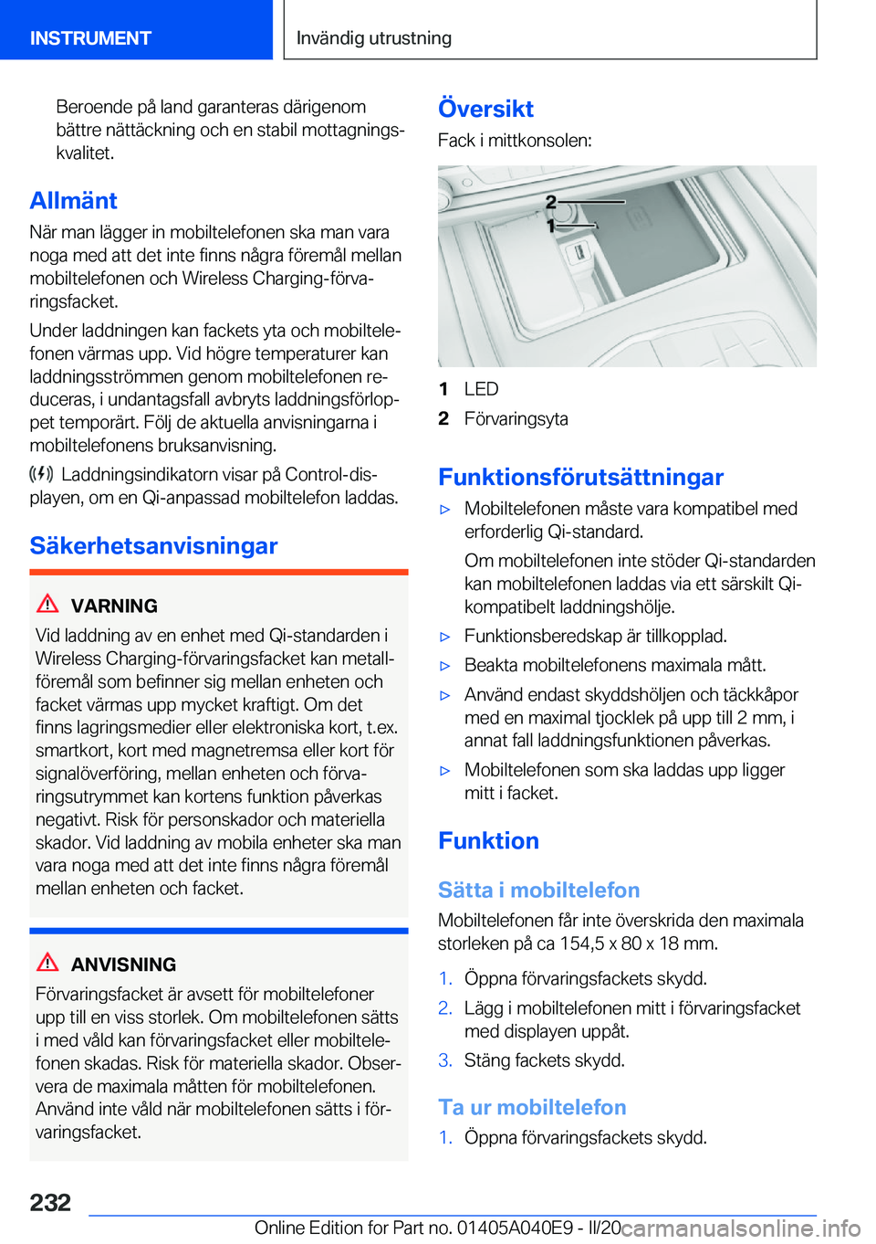 BMW Z4 2020  InstruktionsbÖcker (in Swedish) �B�e�r�o�e�n�d�e��p�å��l�a�n�d��g�a�r�a�n�t�e�r�a�s��d�ä�r�i�g�e�n�o�m
�b�ä�t�t�r�e��n�ä�t�t�ä�c�k�n�i�n�g��o�c�h��e�n��s�t�a�b�i�l��m�o�t�t�a�g�n�i�n�g�sj
�k�v�a�l�i�t�e�t�.
�A�l�l�m�