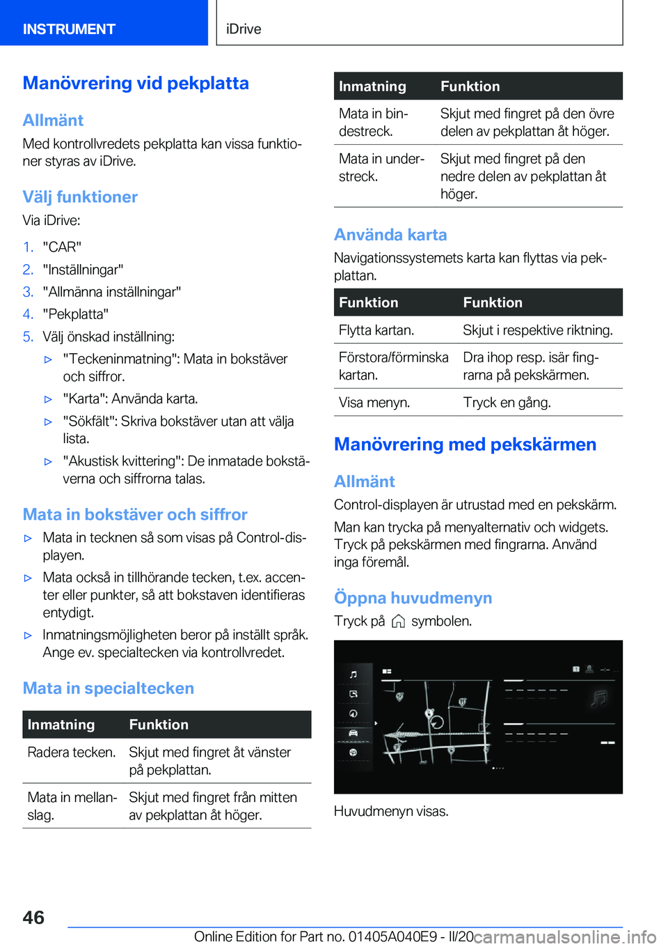 BMW Z4 2020  InstruktionsbÖcker (in Swedish) �M�a�n�