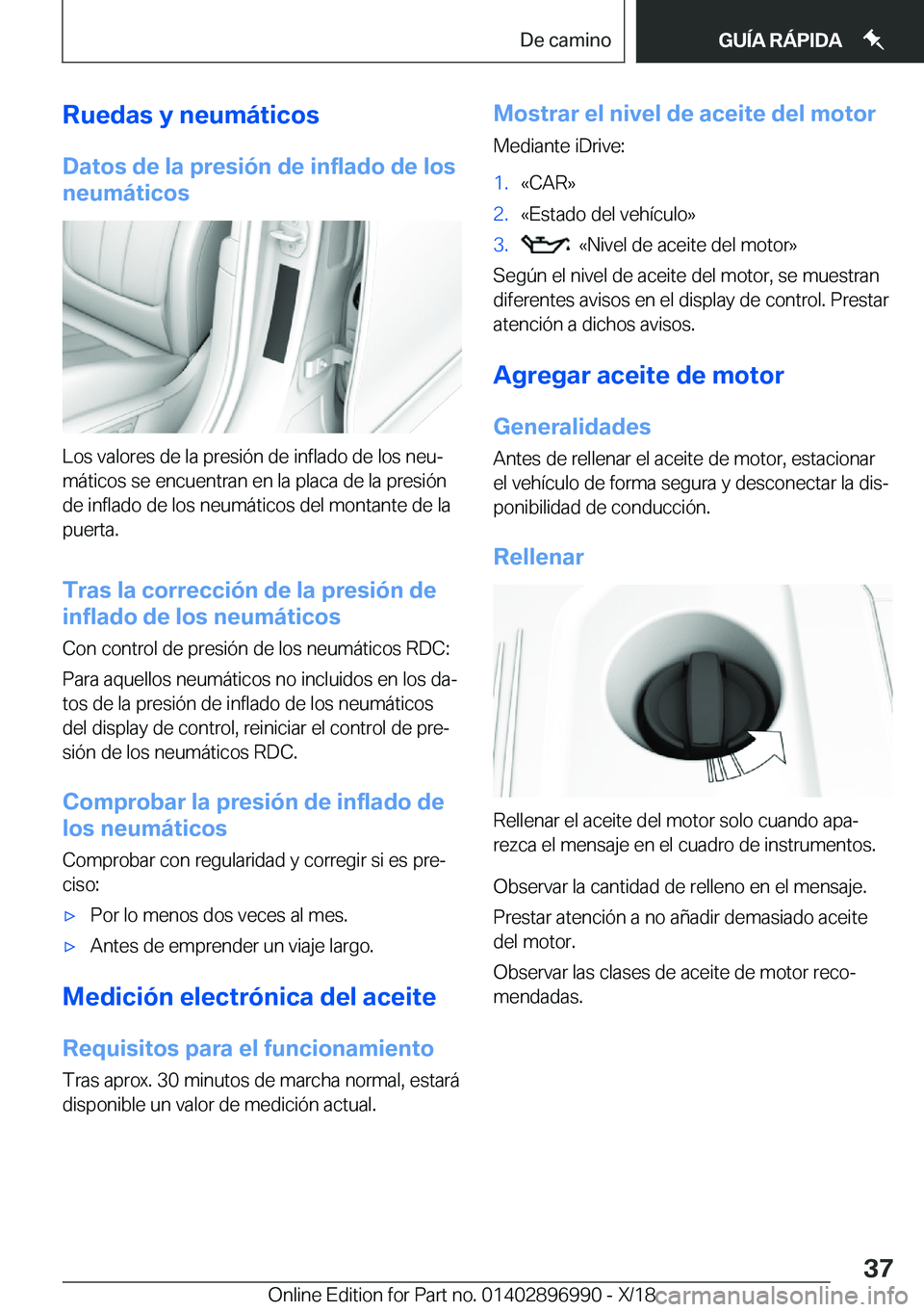 BMW Z4 2019  Manuales de Empleo (in Spanish) �R�u�e�d�a�s��y��n�e�u�m�