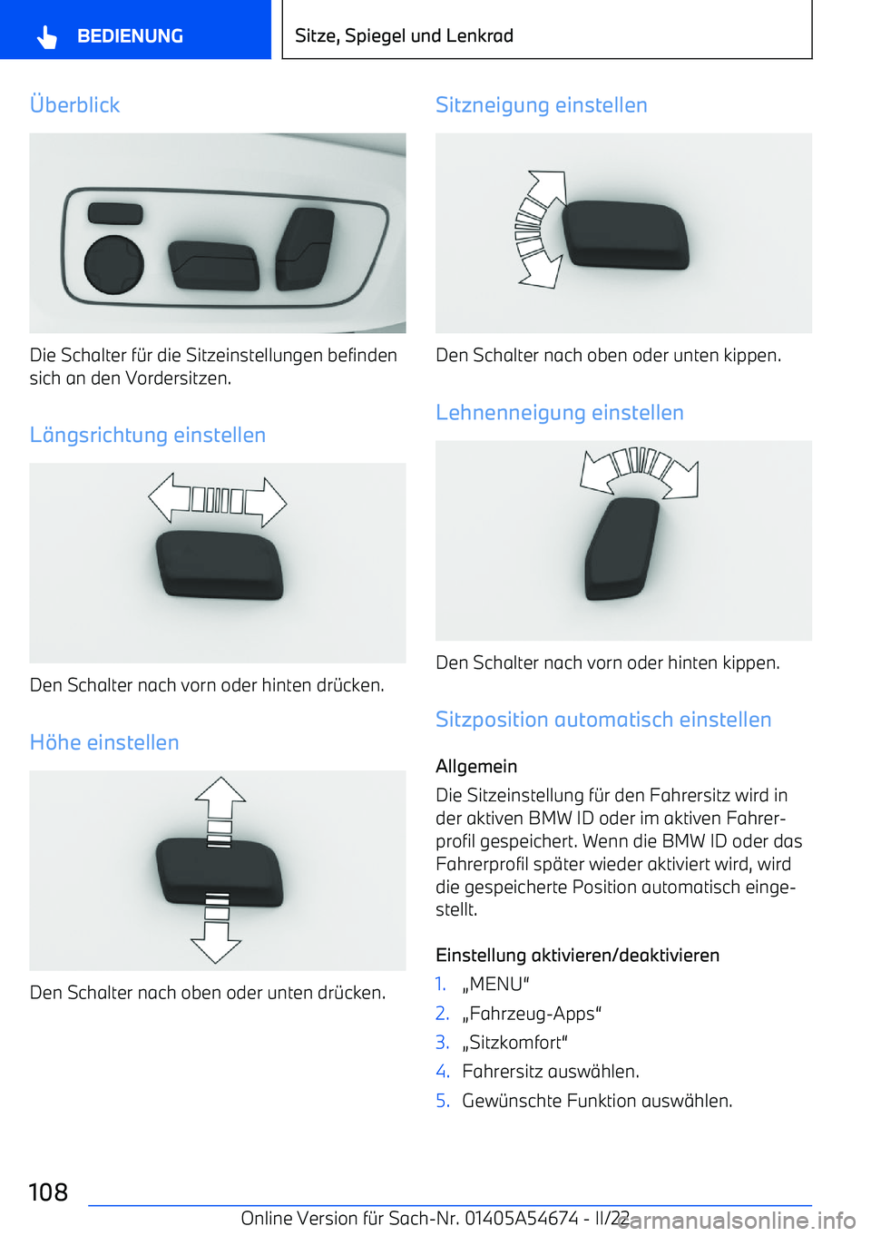 BMW I4 2022  Betriebsanleitungen (in German) 