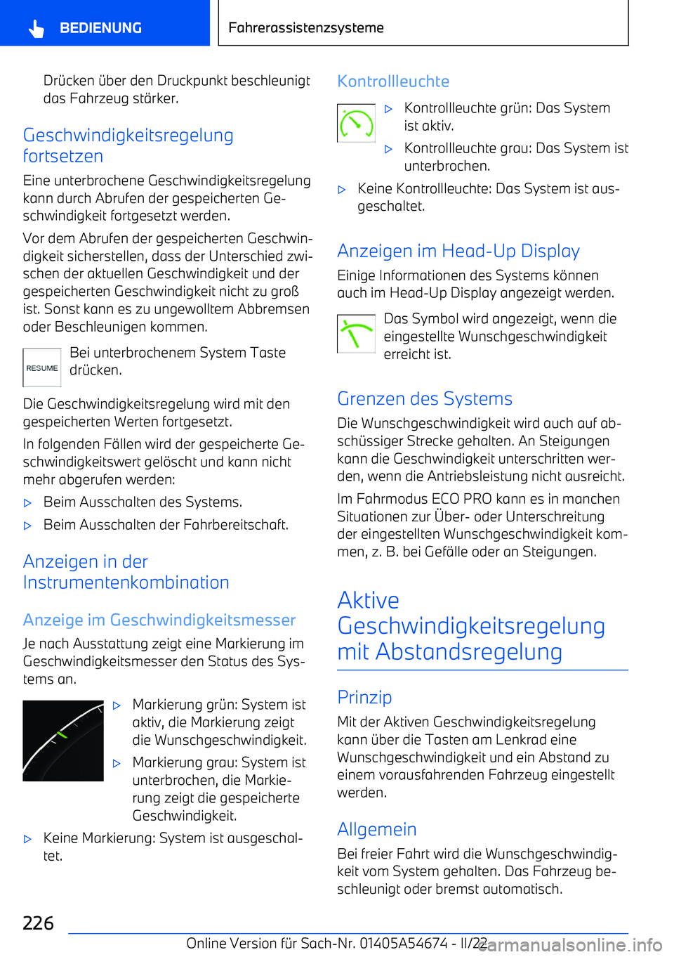 BMW I4 2022  Betriebsanleitungen (in German) Dr