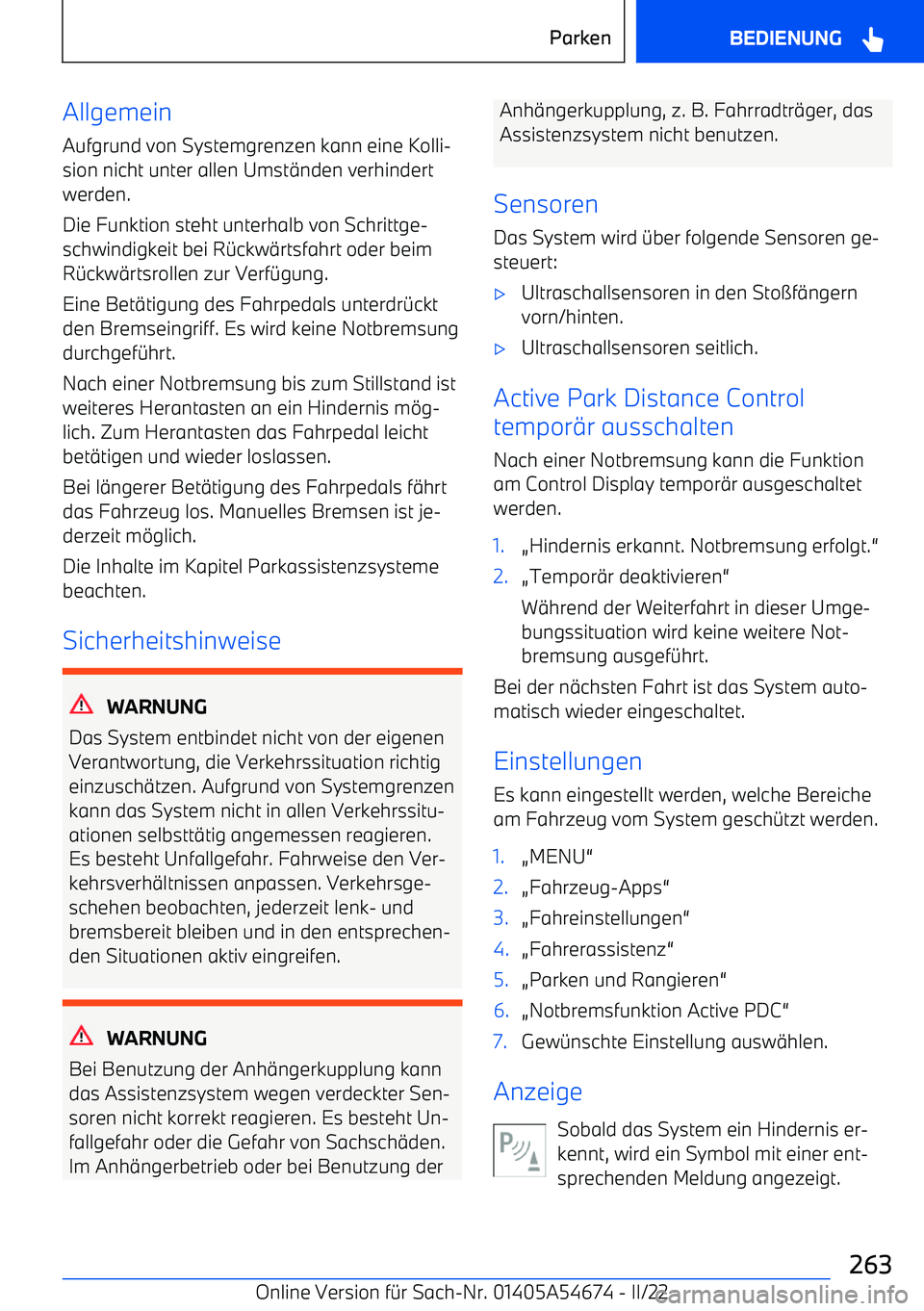 BMW I4 2022  Betriebsanleitungen (in German) AllgemeinAufgrund von Systemgrenzen kann eine Kolli
