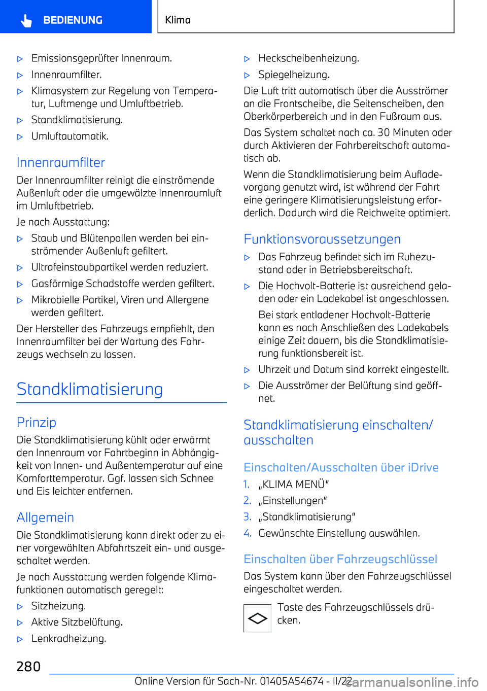 BMW I4 2022  Betriebsanleitungen (in German) 