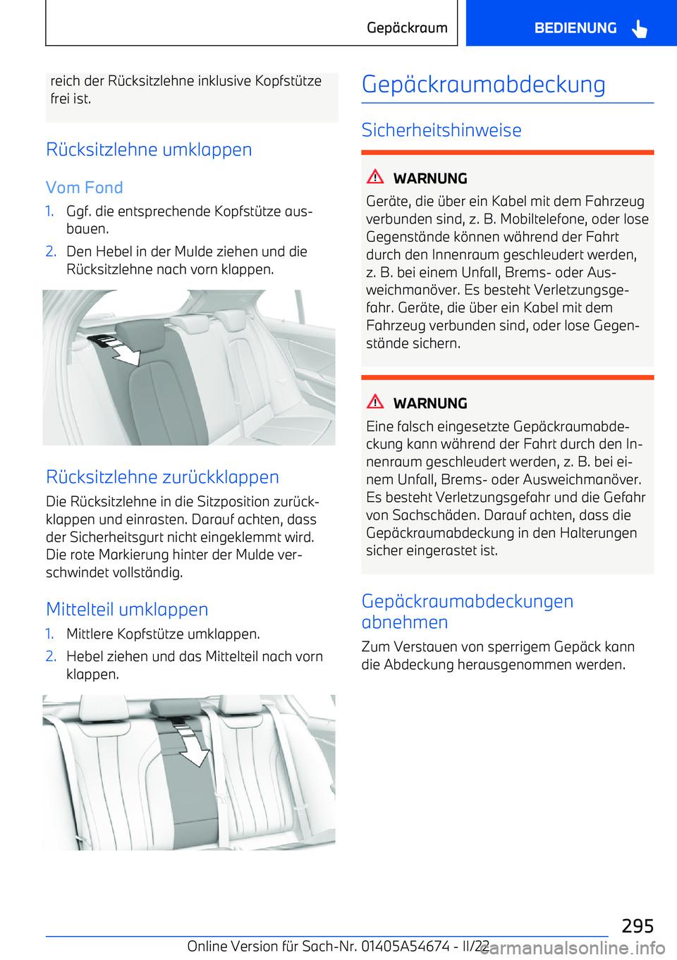 BMW I4 2022  Betriebsanleitungen (in German) reich der R