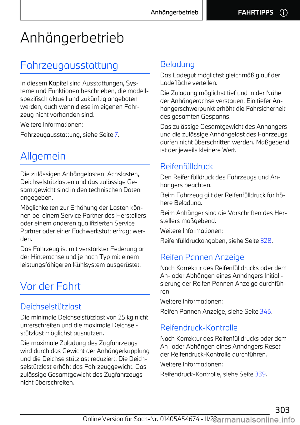 BMW I4 2022  Betriebsanleitungen (in German) Anh